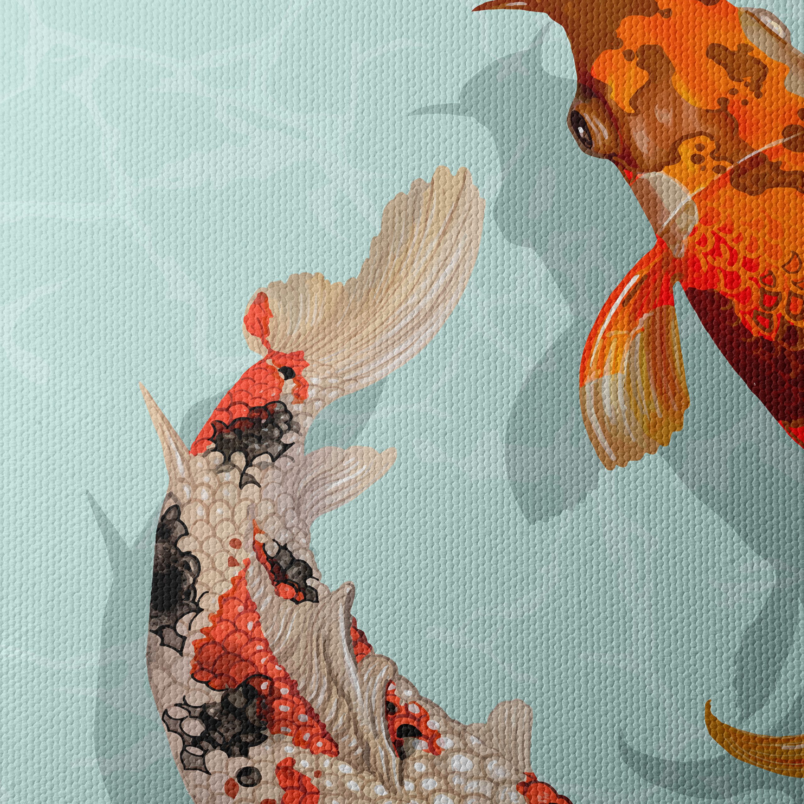 Colorful Stylized Koi Fish Art - Image 4
