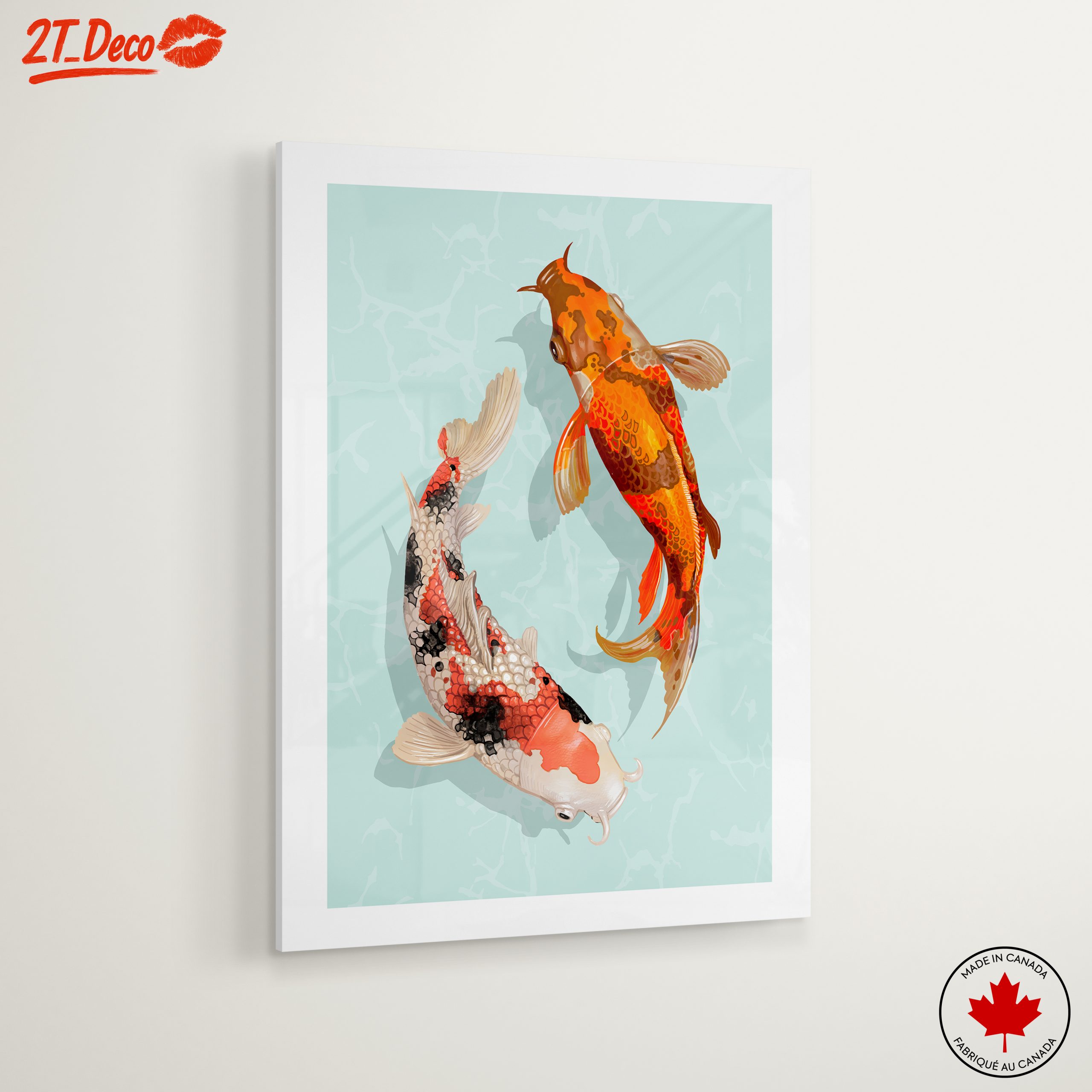 Colorful Stylized Koi Fish Art - Image 6