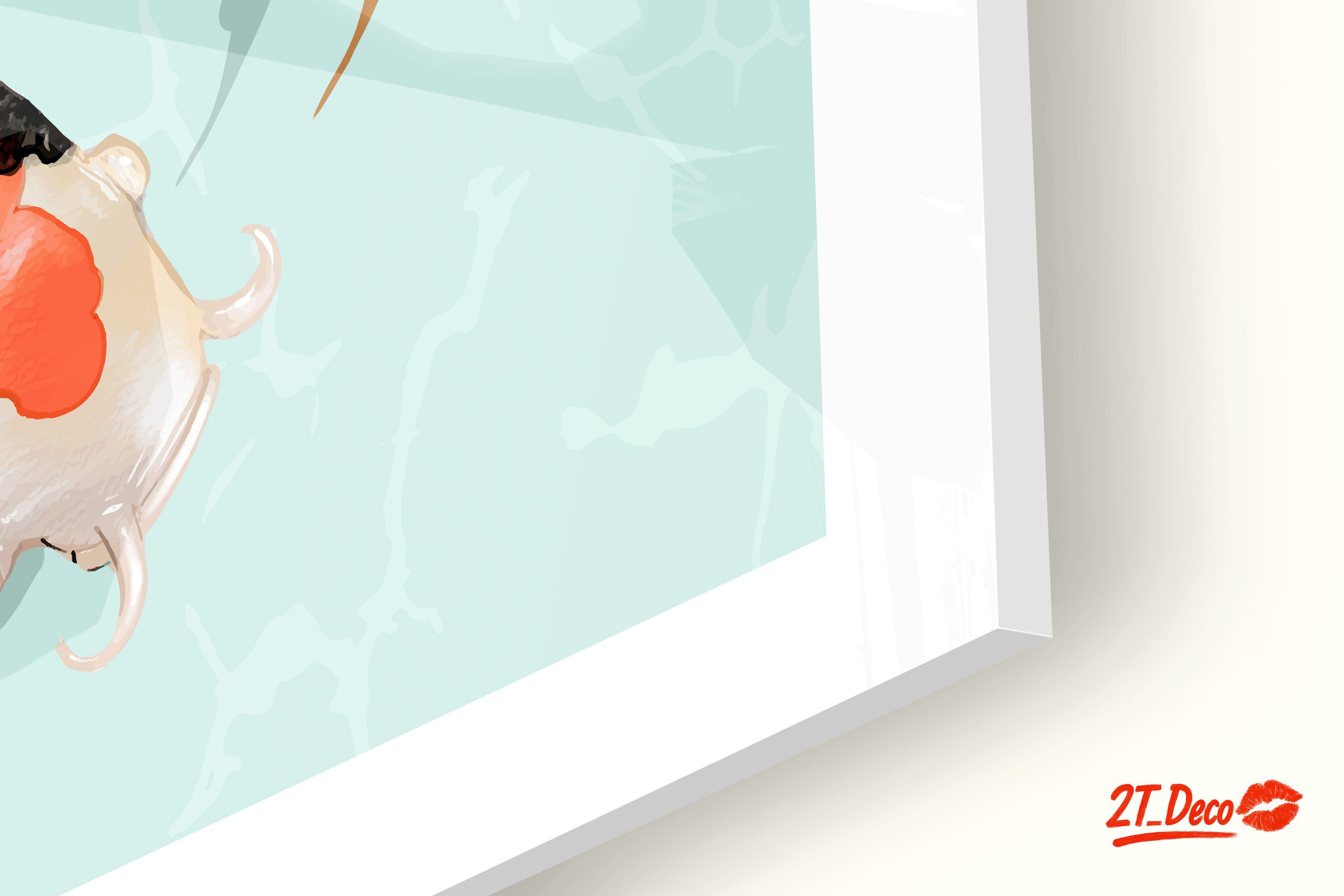 Colorful Stylized Koi Fish Art - Image 9