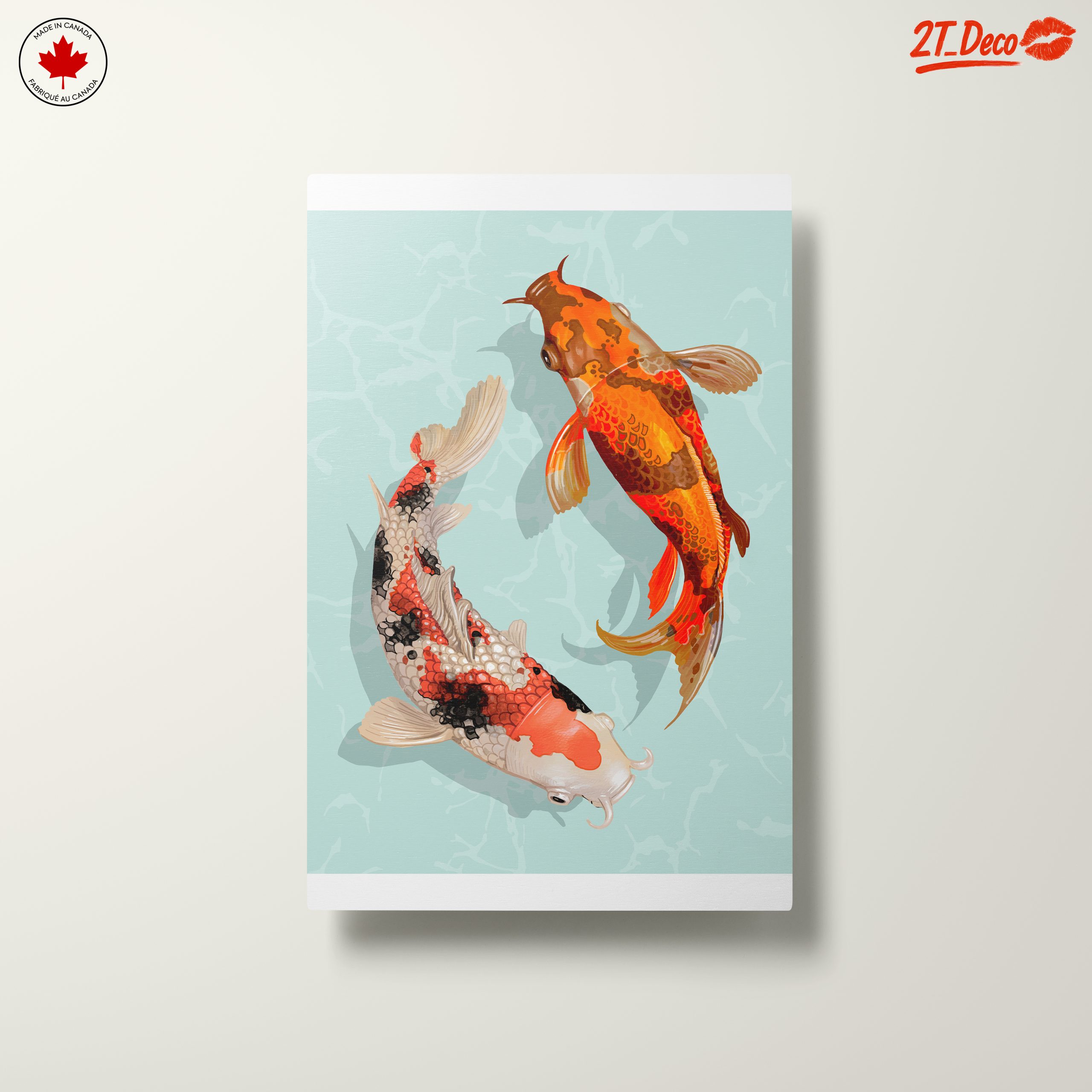 Colorful Stylized Koi Fish Art - Image 10