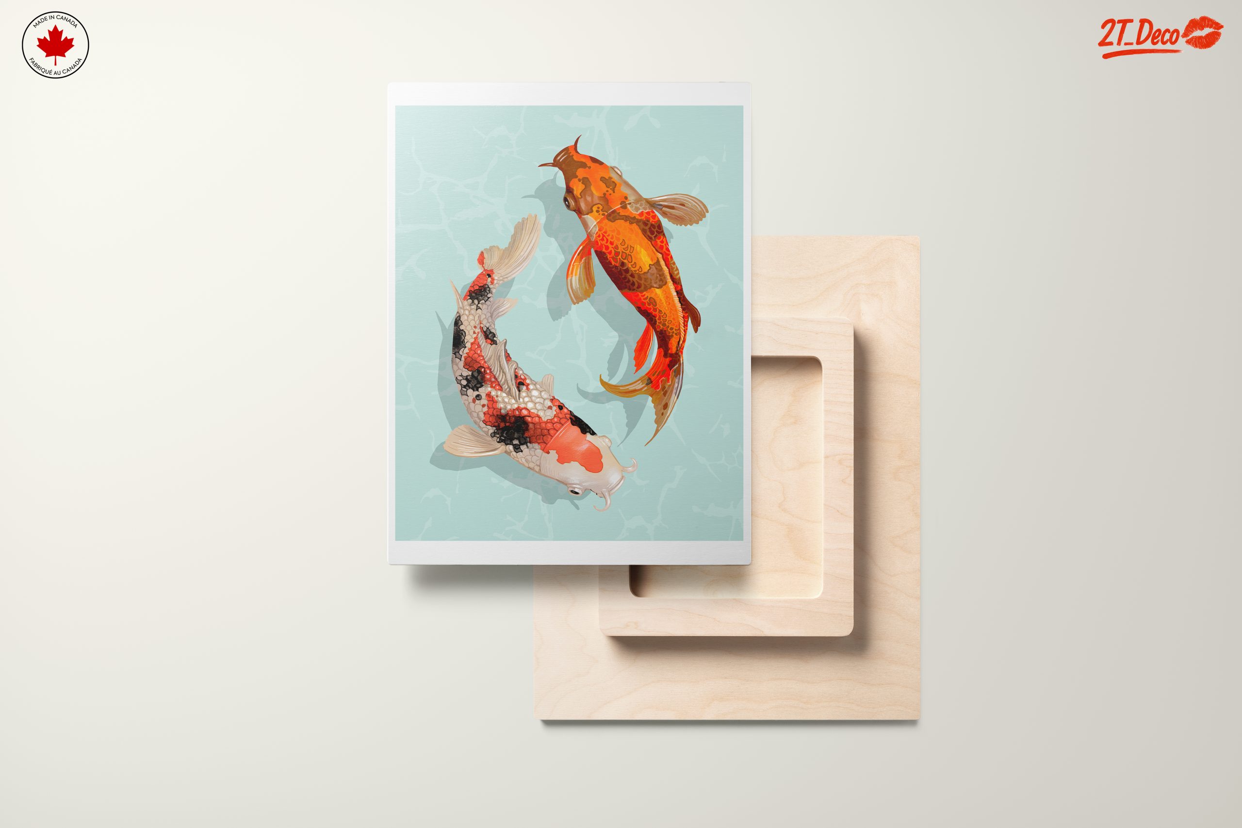 Colorful Stylized Koi Fish Art - Image 11