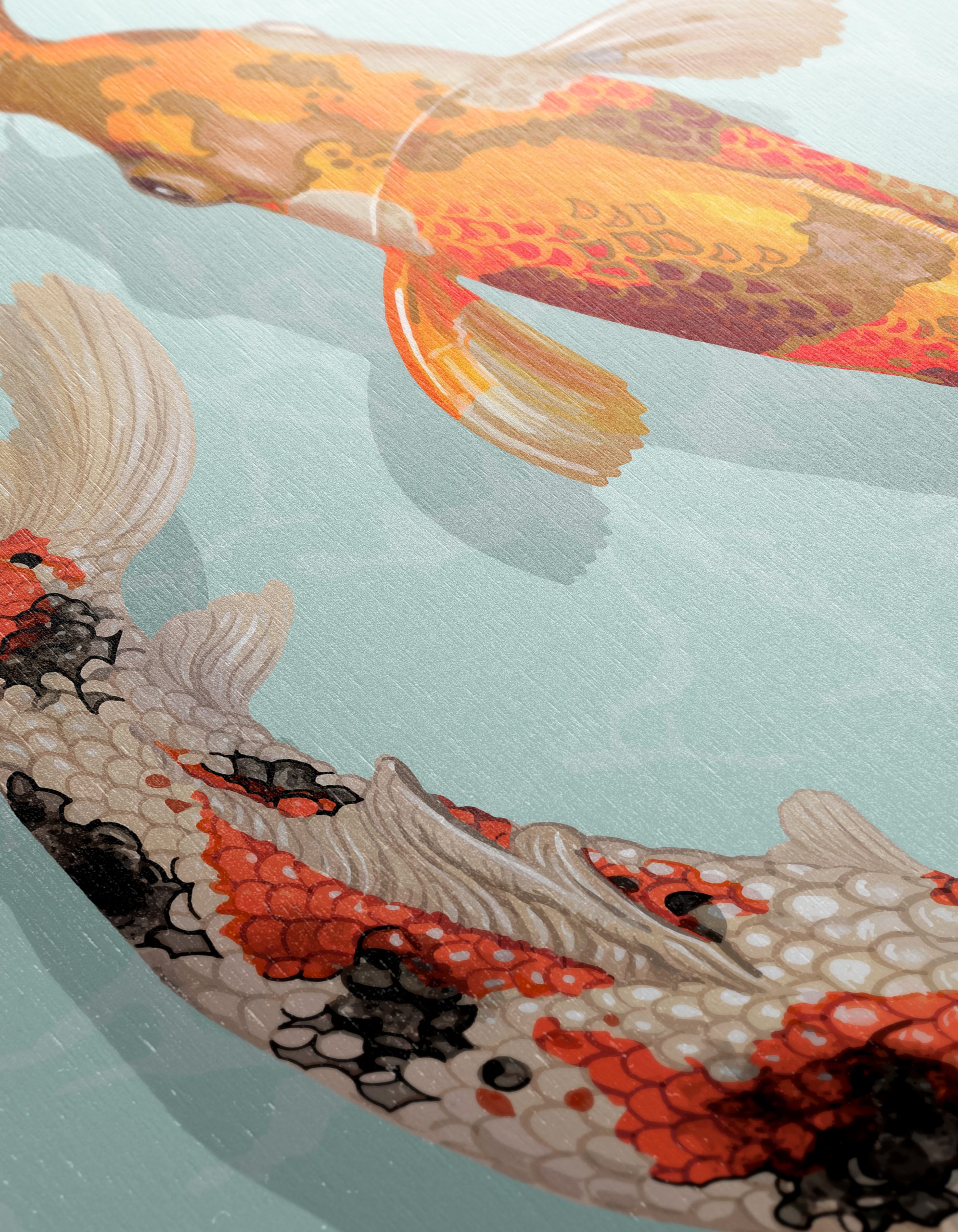 Colorful Stylized Koi Fish Art - Image 12