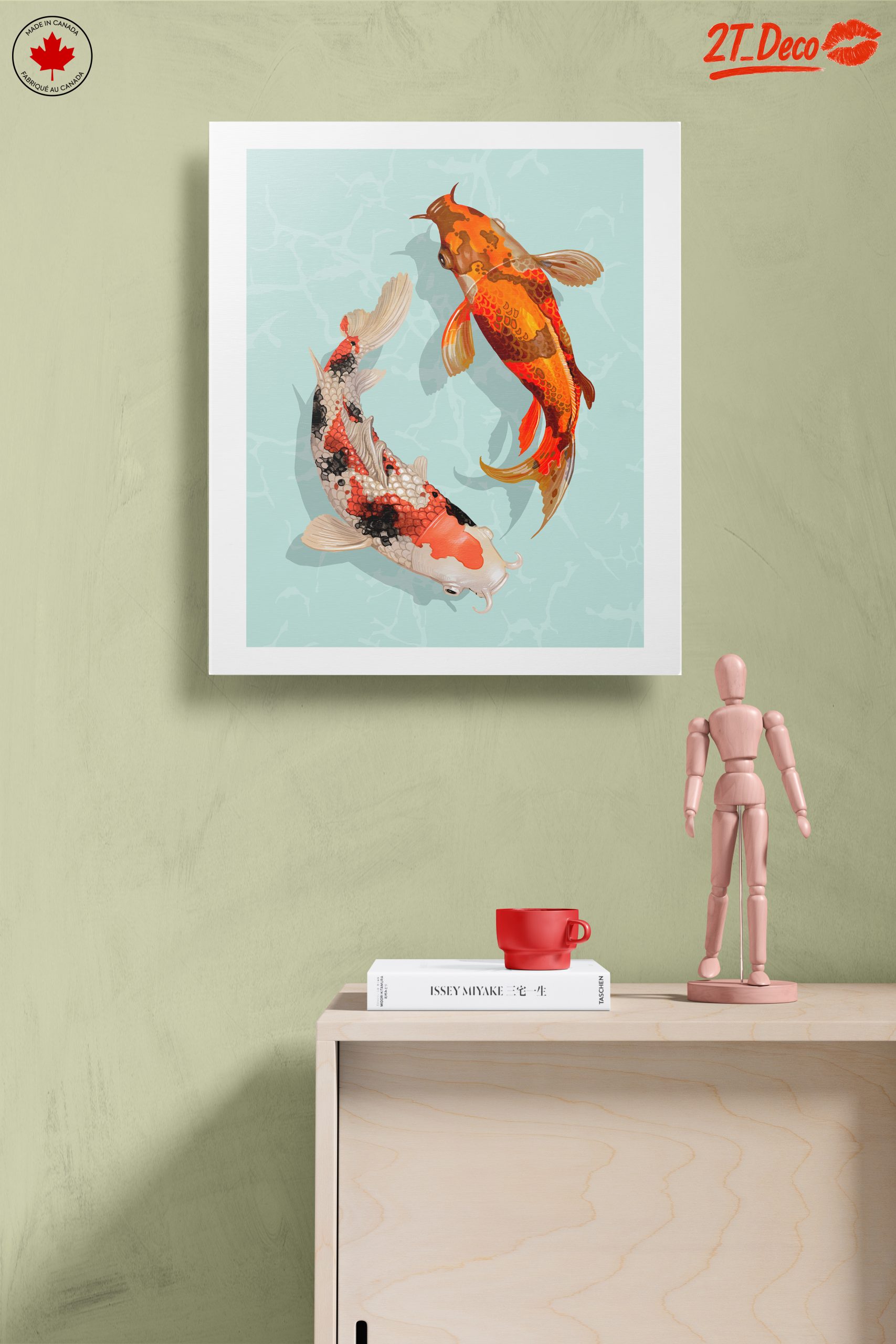 Colorful Stylized Koi Fish Art - Image 14