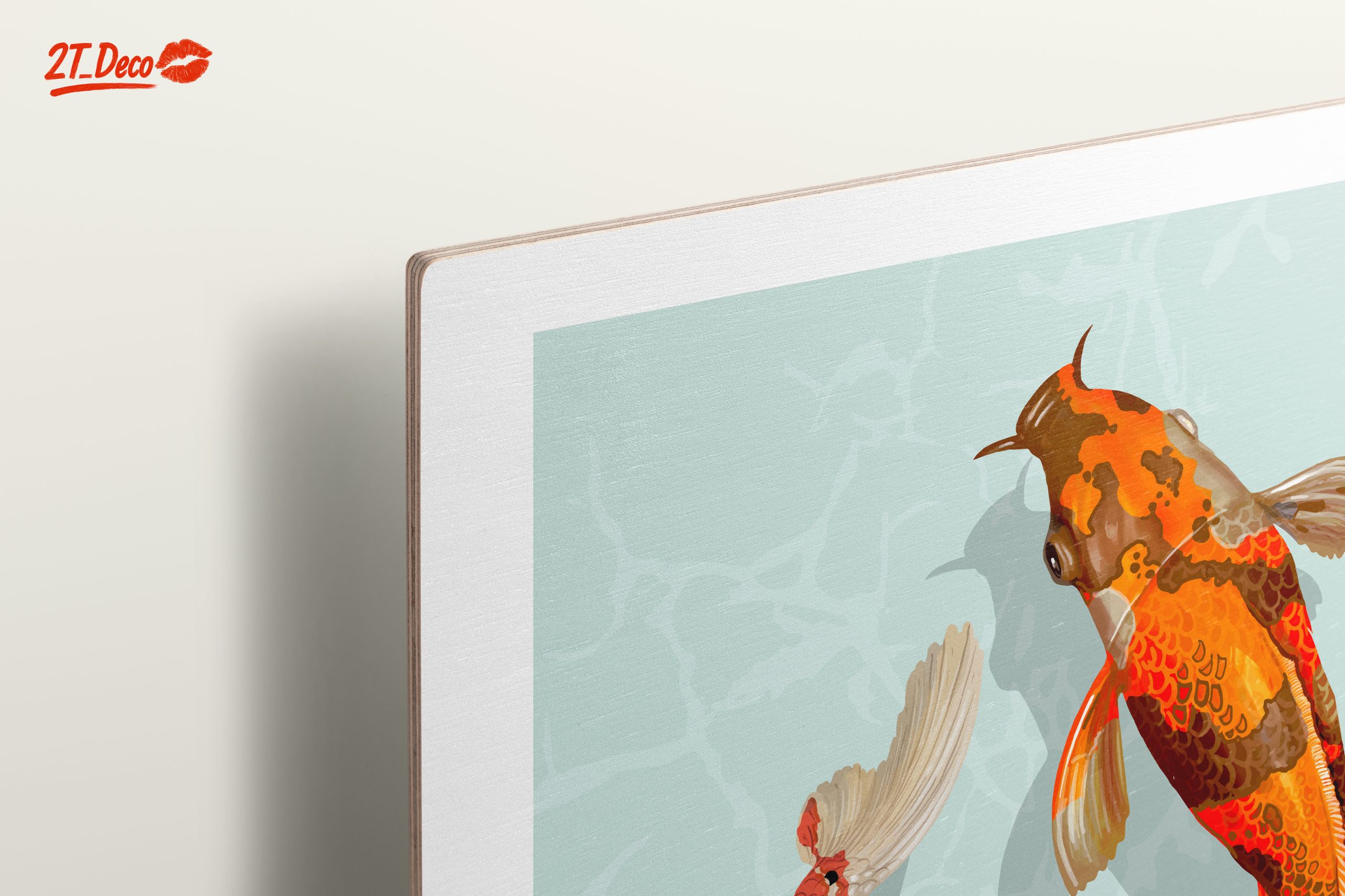 Colorful Stylized Koi Fish Art - Image 15