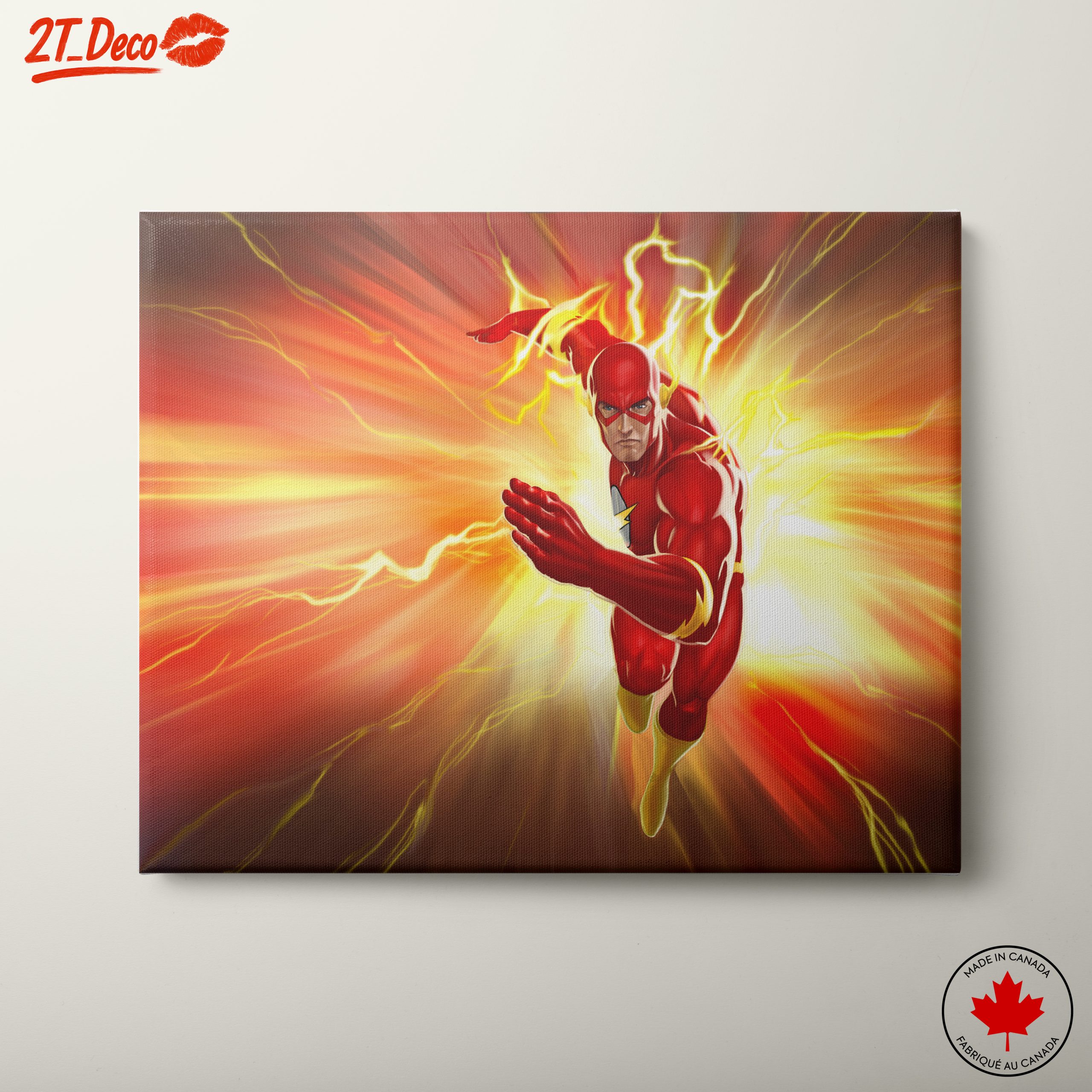 Dynamic Flash Superhero Art