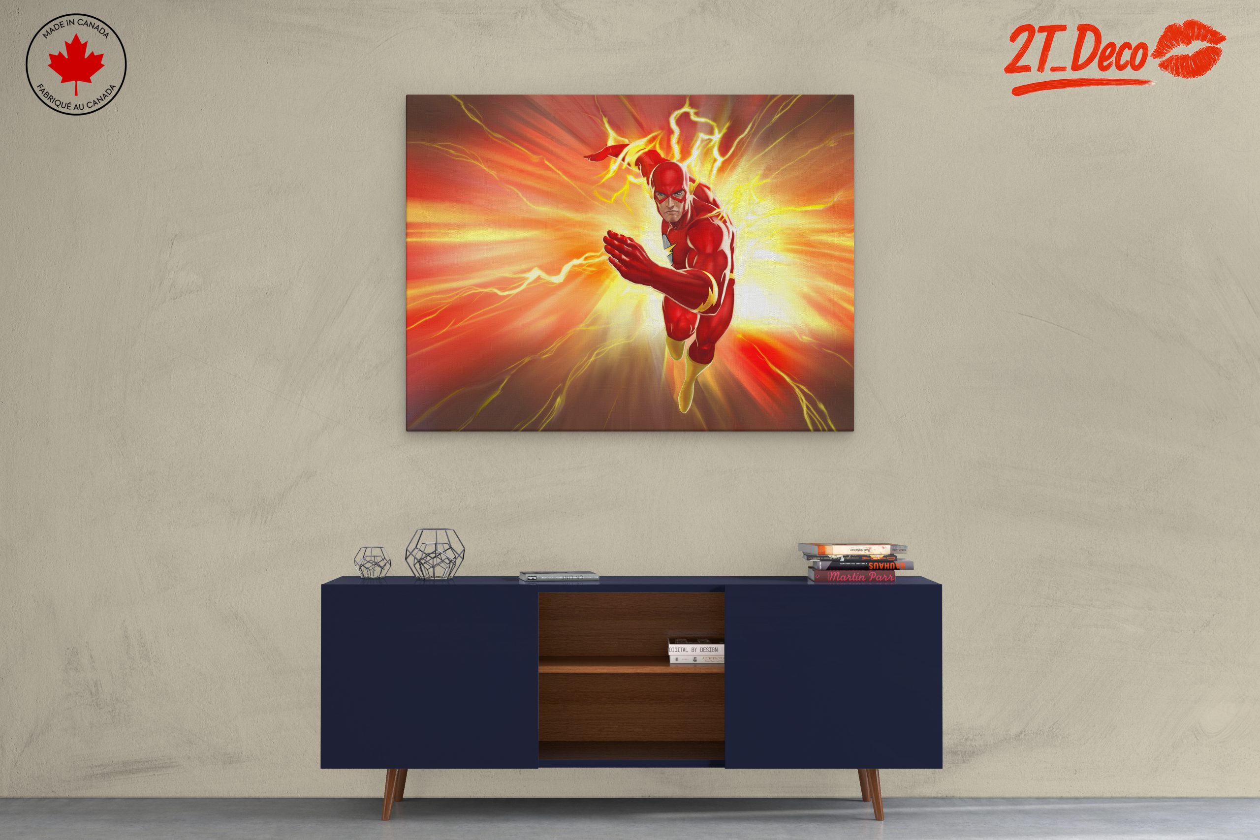 Dynamic Flash Superhero Art - Image 3