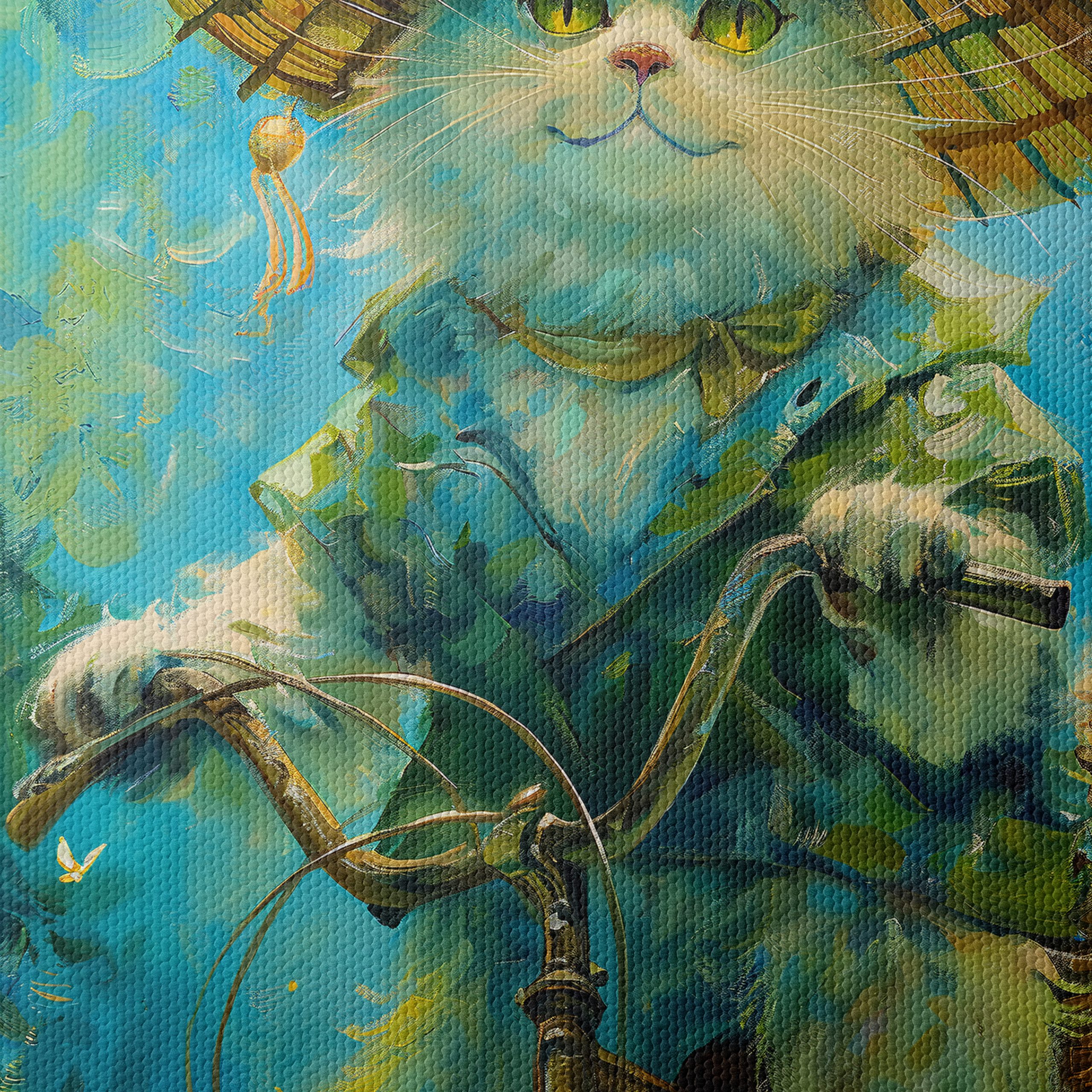 Playful Cat Riding a Bicycle - Image 4