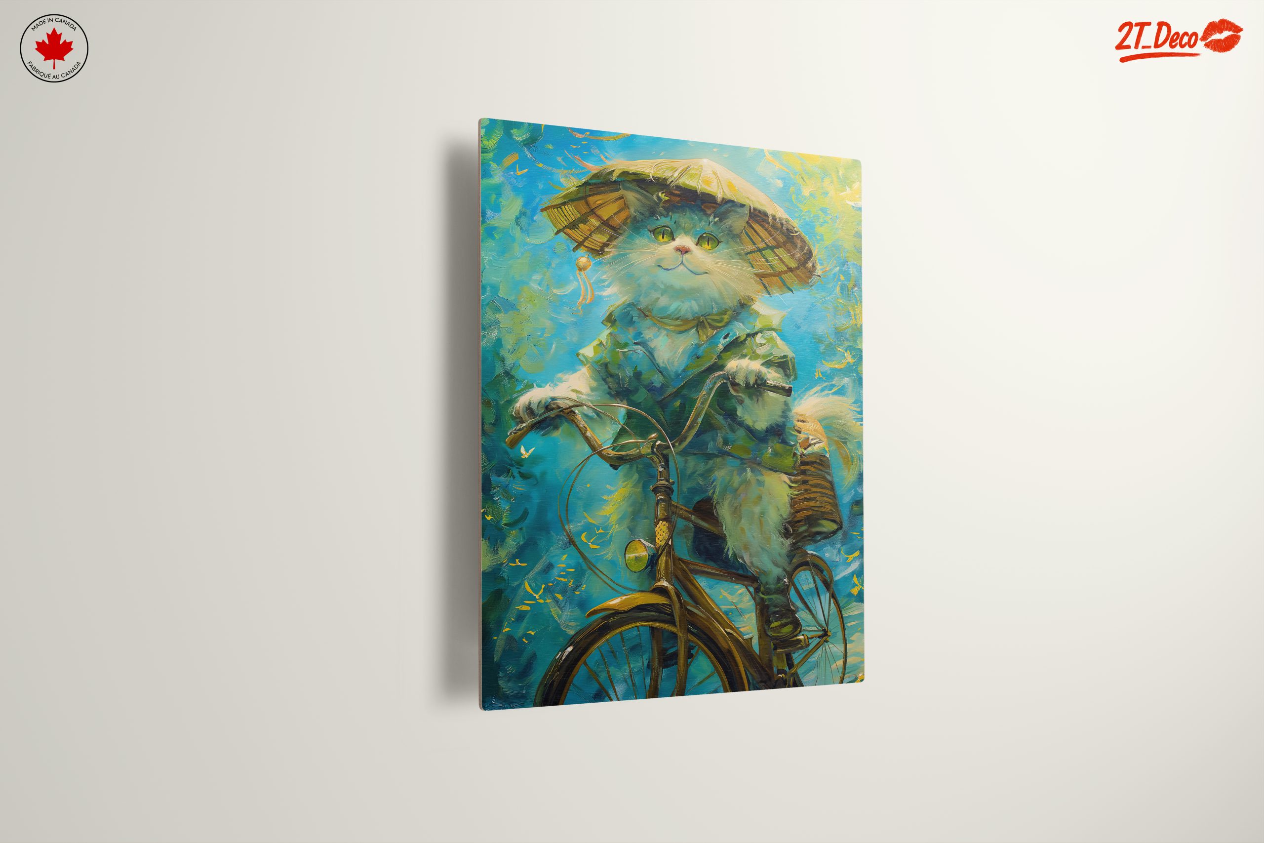 Playful Cat Riding a Bicycle - Image 13