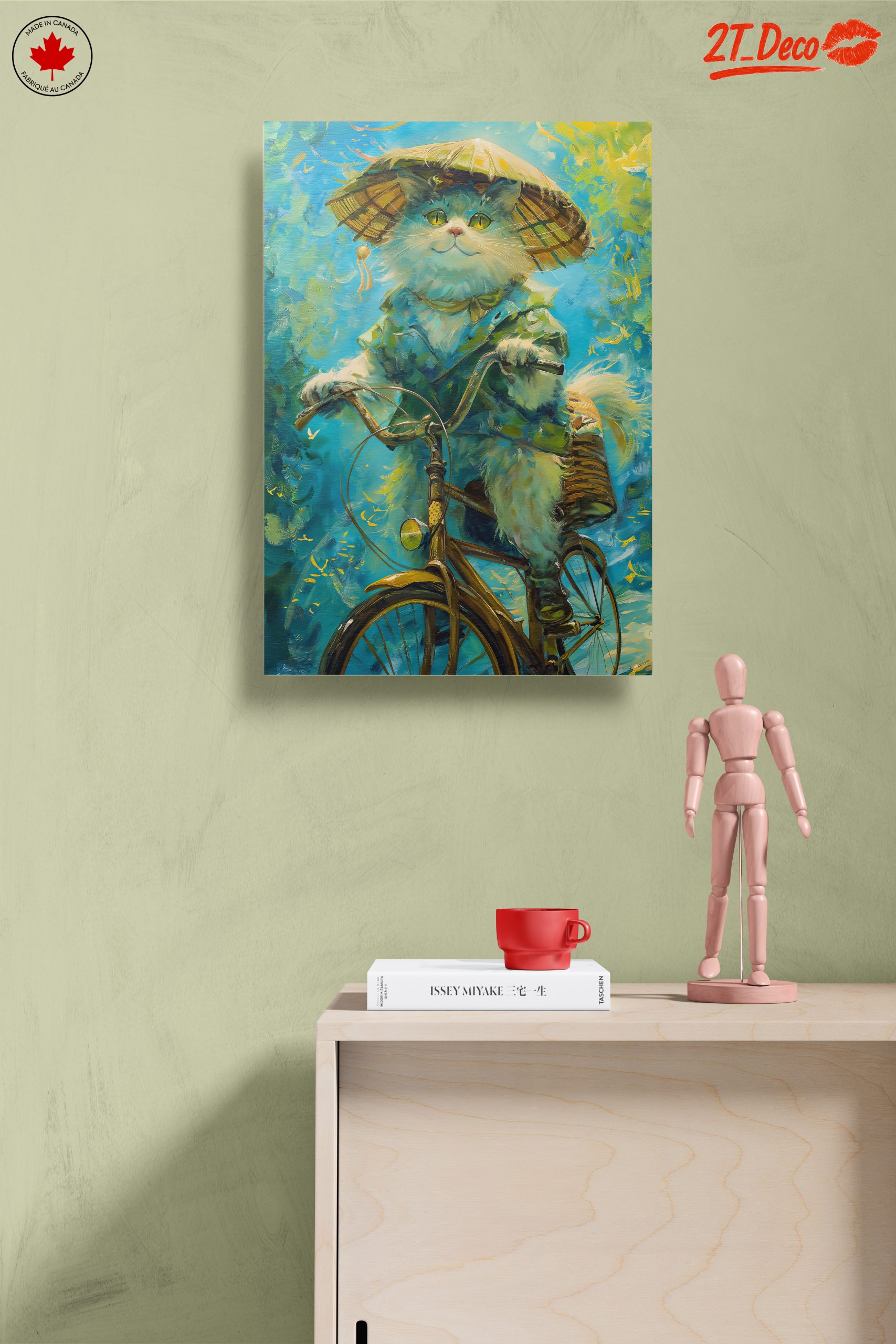 Playful Cat Riding a Bicycle - Image 14
