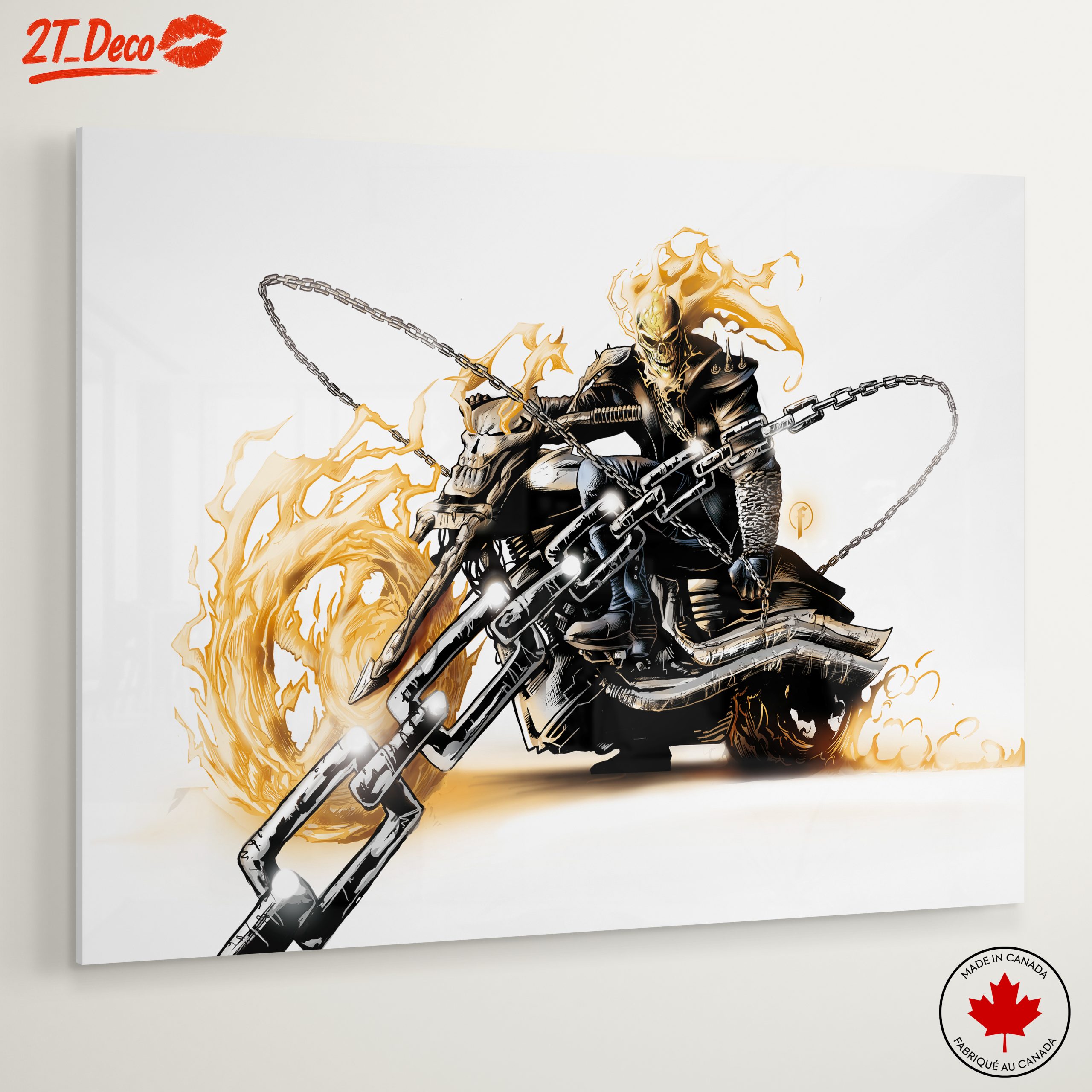 Ghost Rider Comic Art on Motorcycle - Image 6
