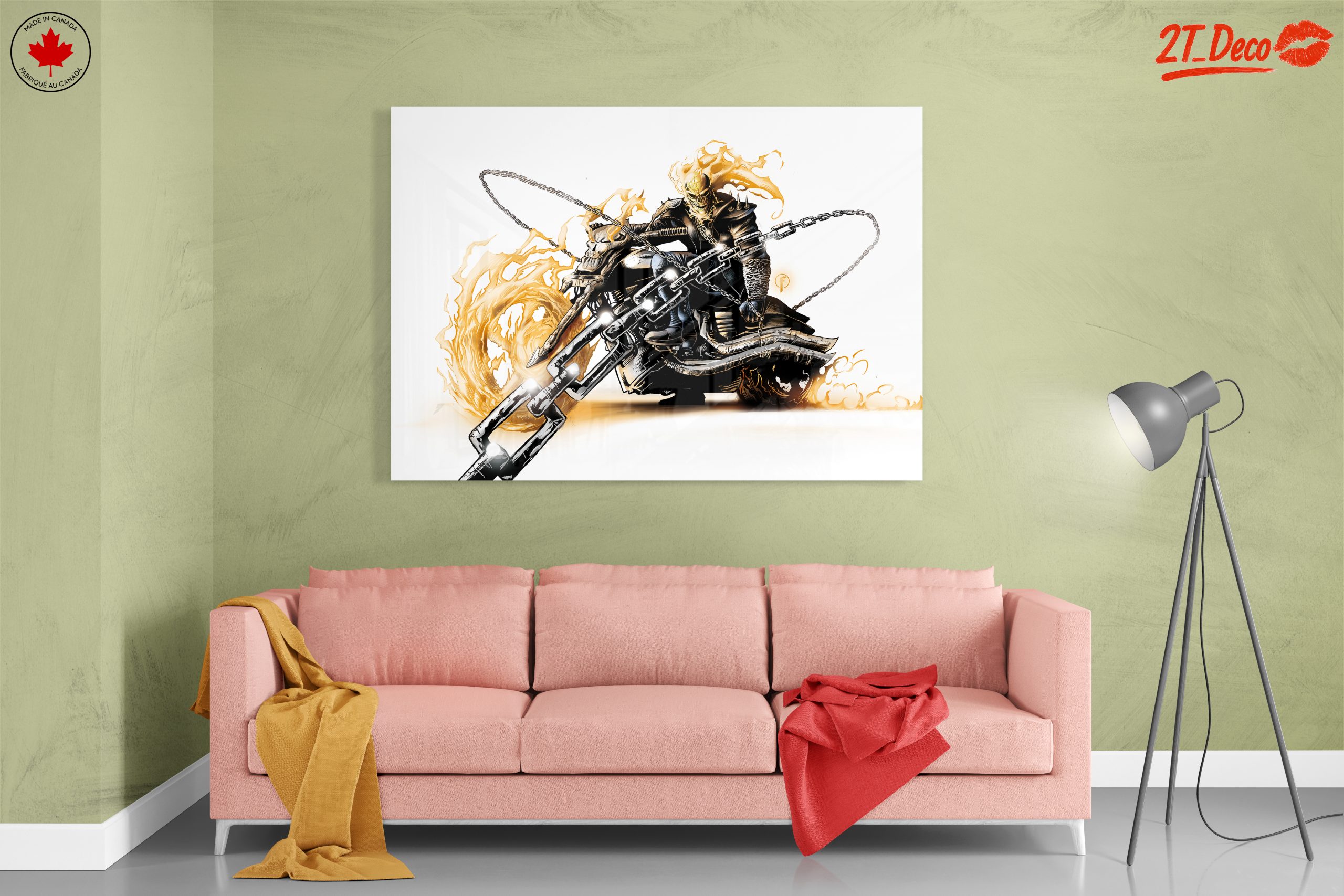 Ghost Rider Comic Art on Motorcycle - Image 7