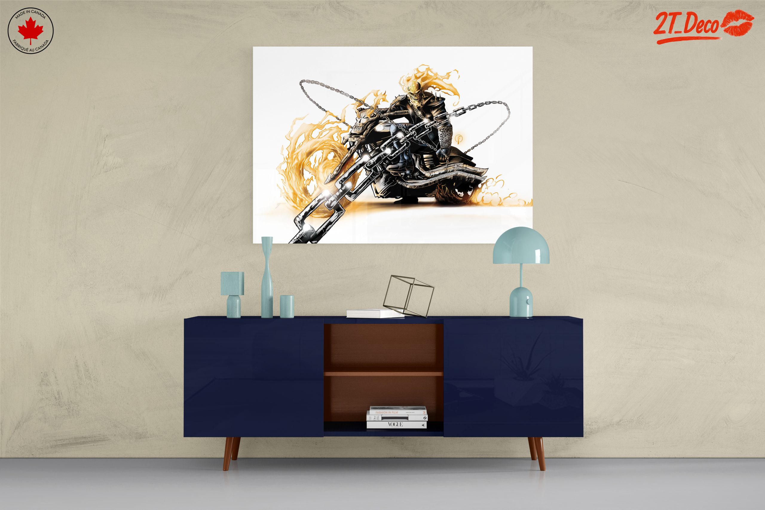 Ghost Rider Comic Art on Motorcycle - Image 8