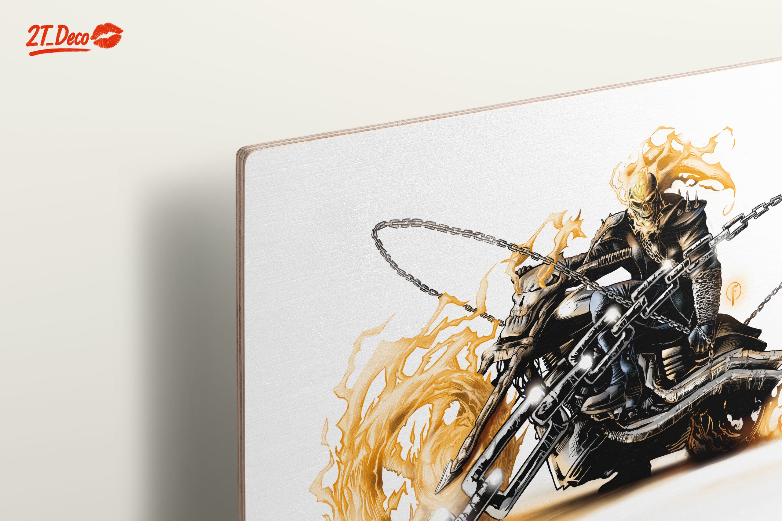 Ghost Rider Comic Art on Motorcycle - Image 15
