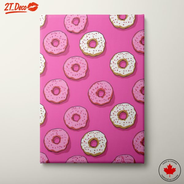Playful Donut Pattern Art