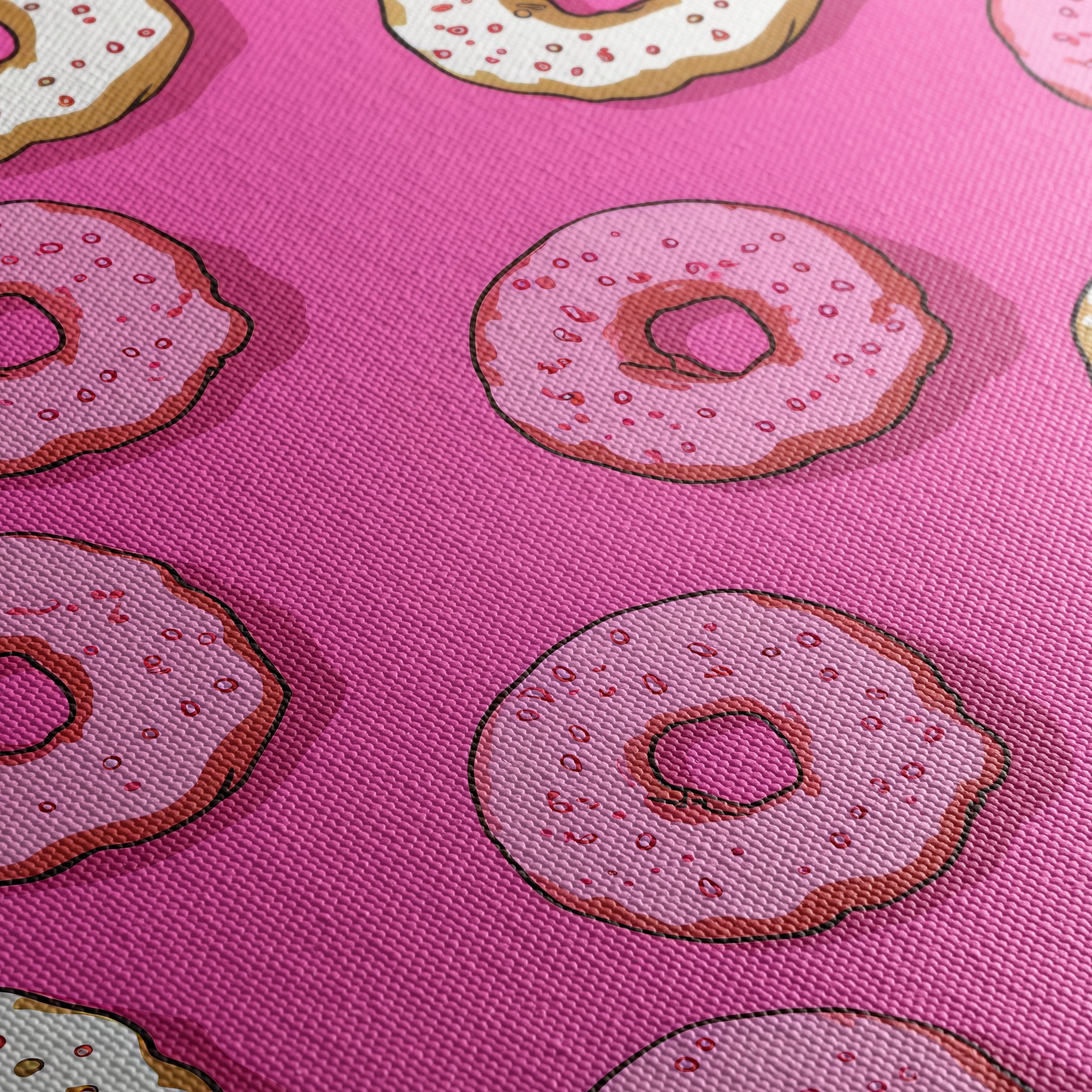 Playful Donut Pattern Art - Image 5