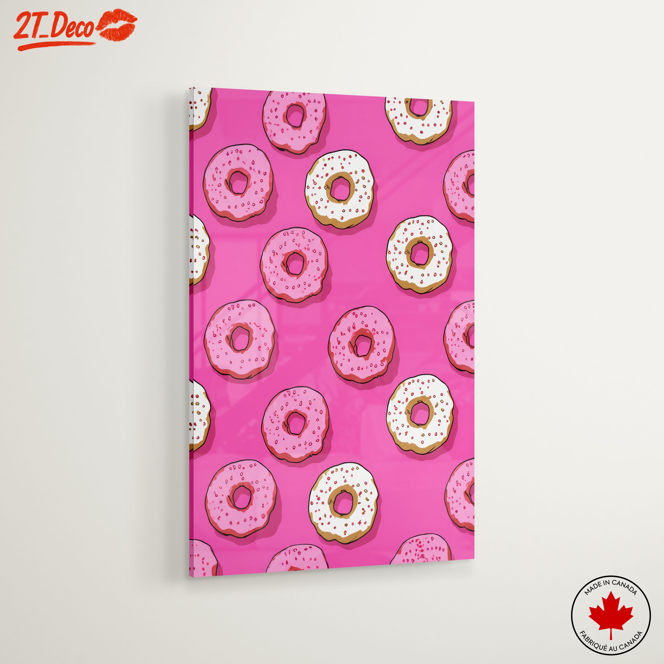 Playful Donut Pattern Art - Image 6
