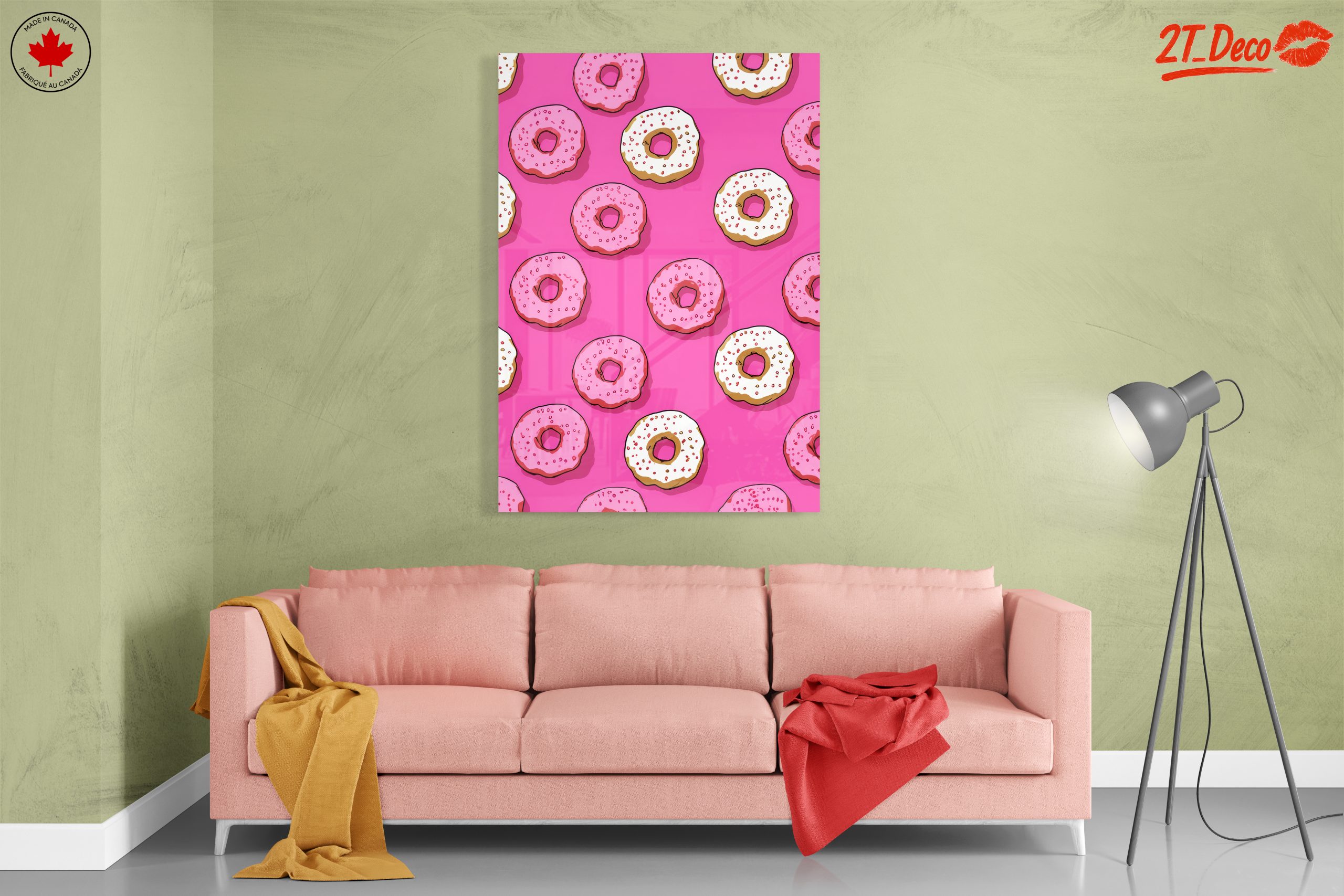 Playful Donut Pattern Art - Image 7
