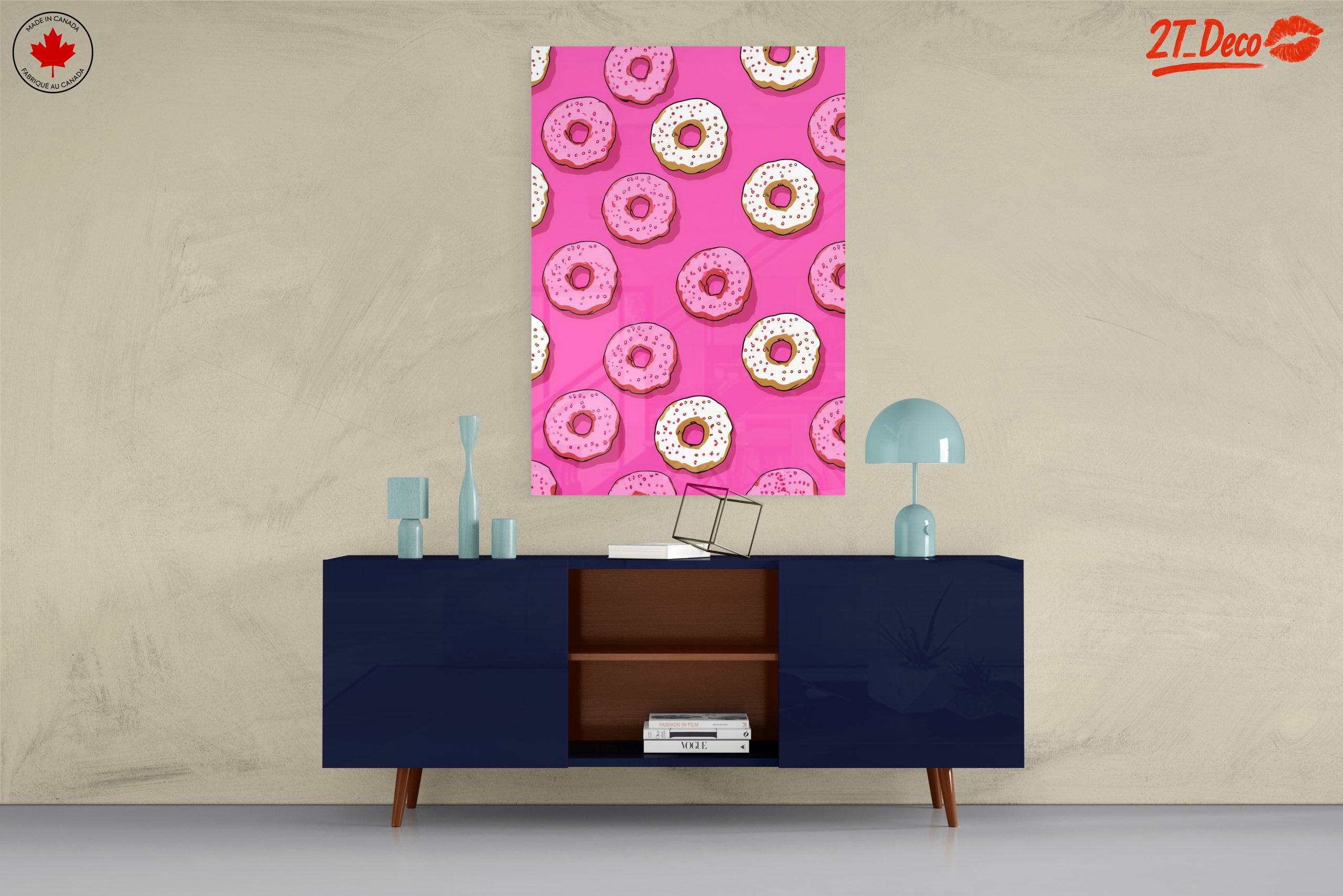 Playful Donut Pattern Art - Image 8