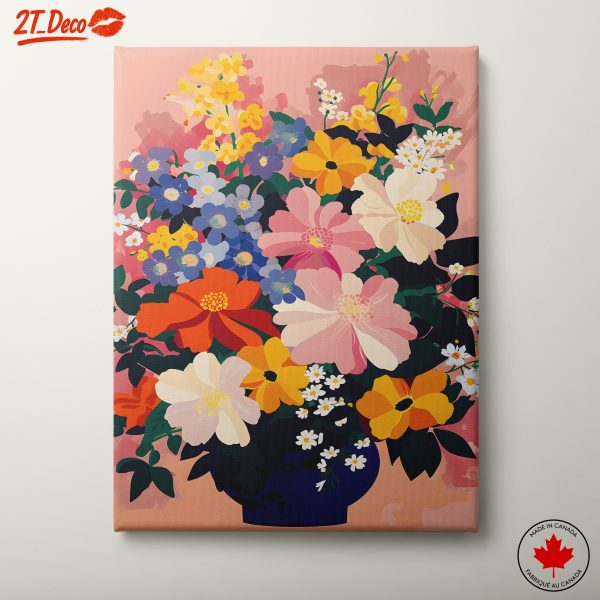 Vibrant Floral Arrangement in Colorful Palette