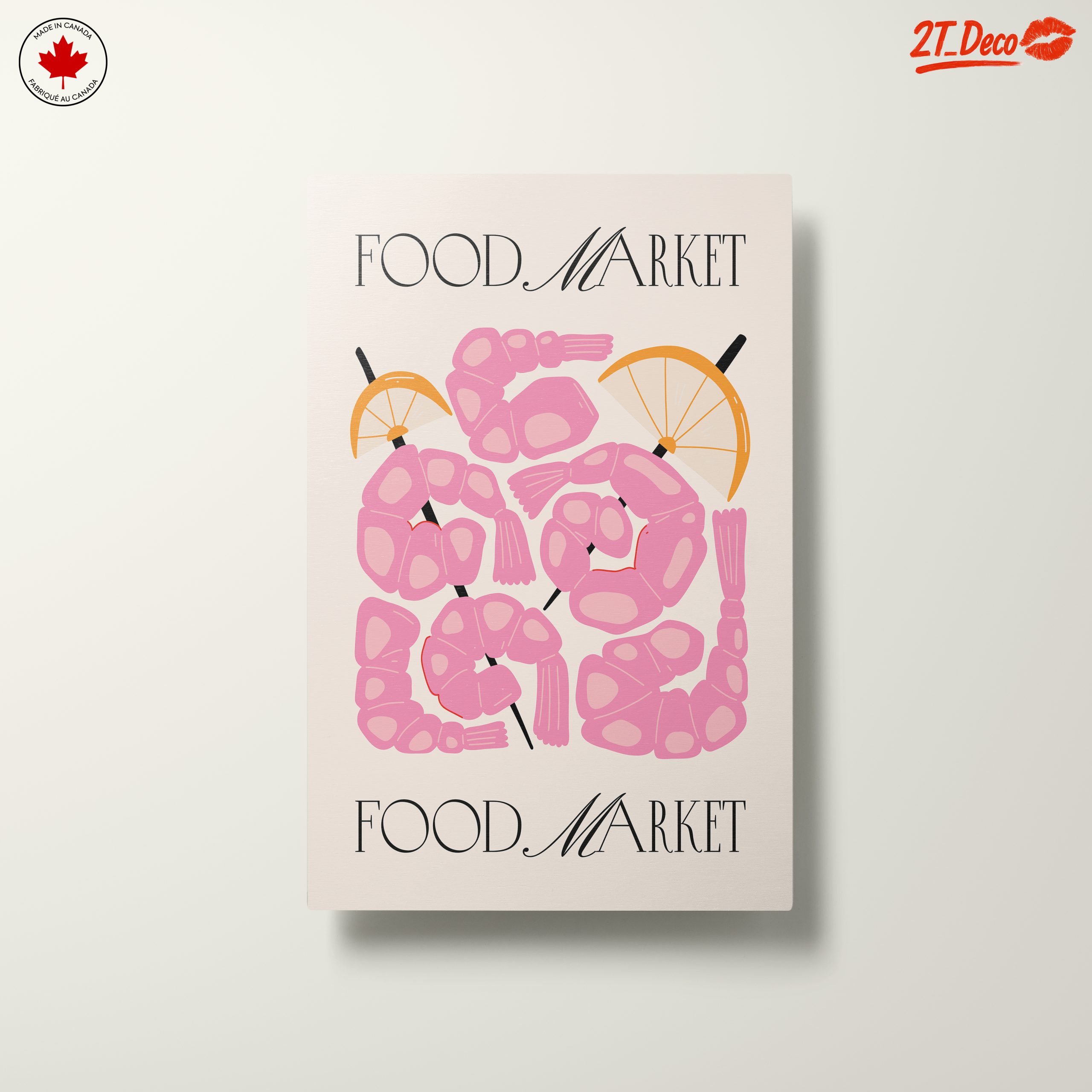Stylized Abstract Shrimp Food Market Art - Image 10