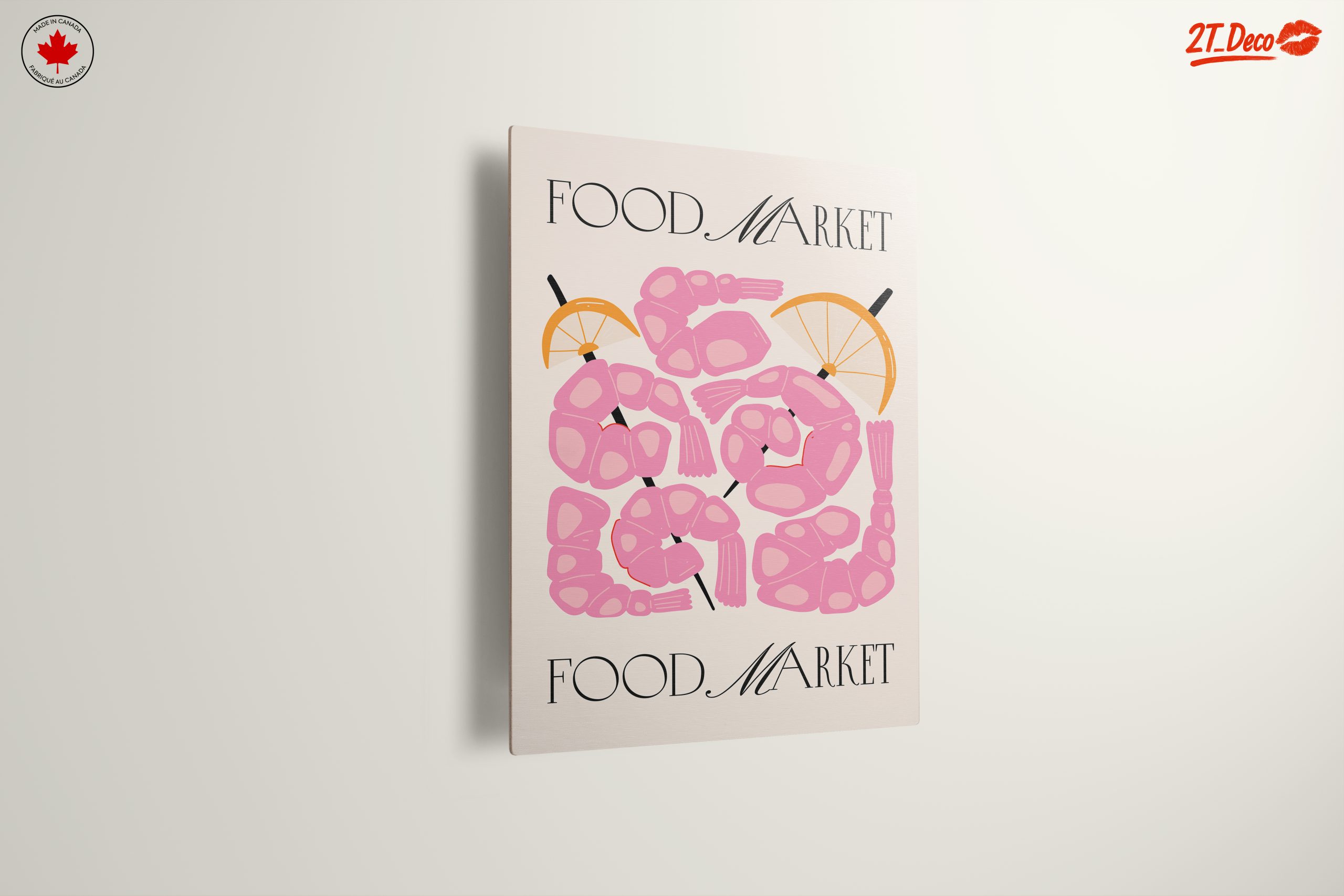 Stylized Abstract Shrimp Food Market Art - Image 13