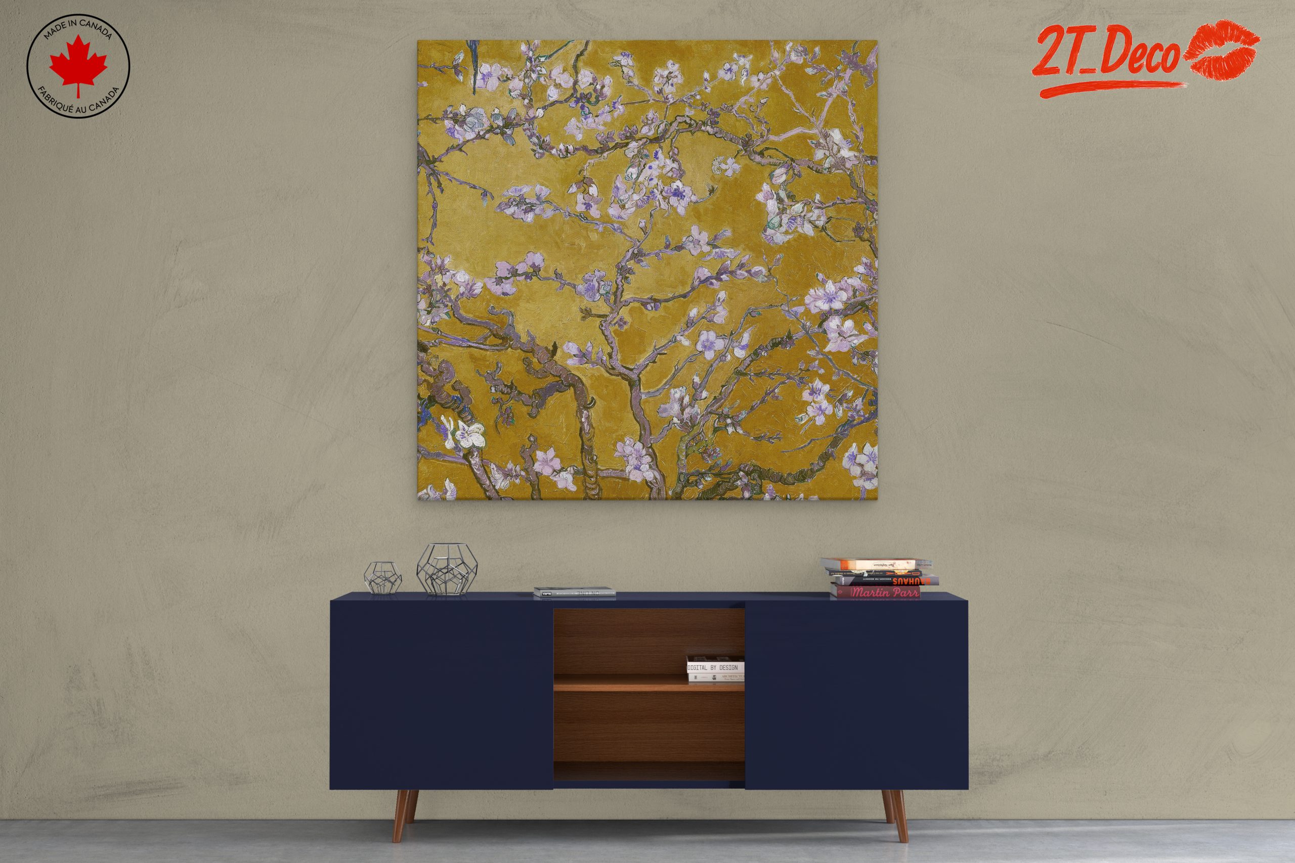 Cherry Blossom Branches in Abstract Form - Image 3