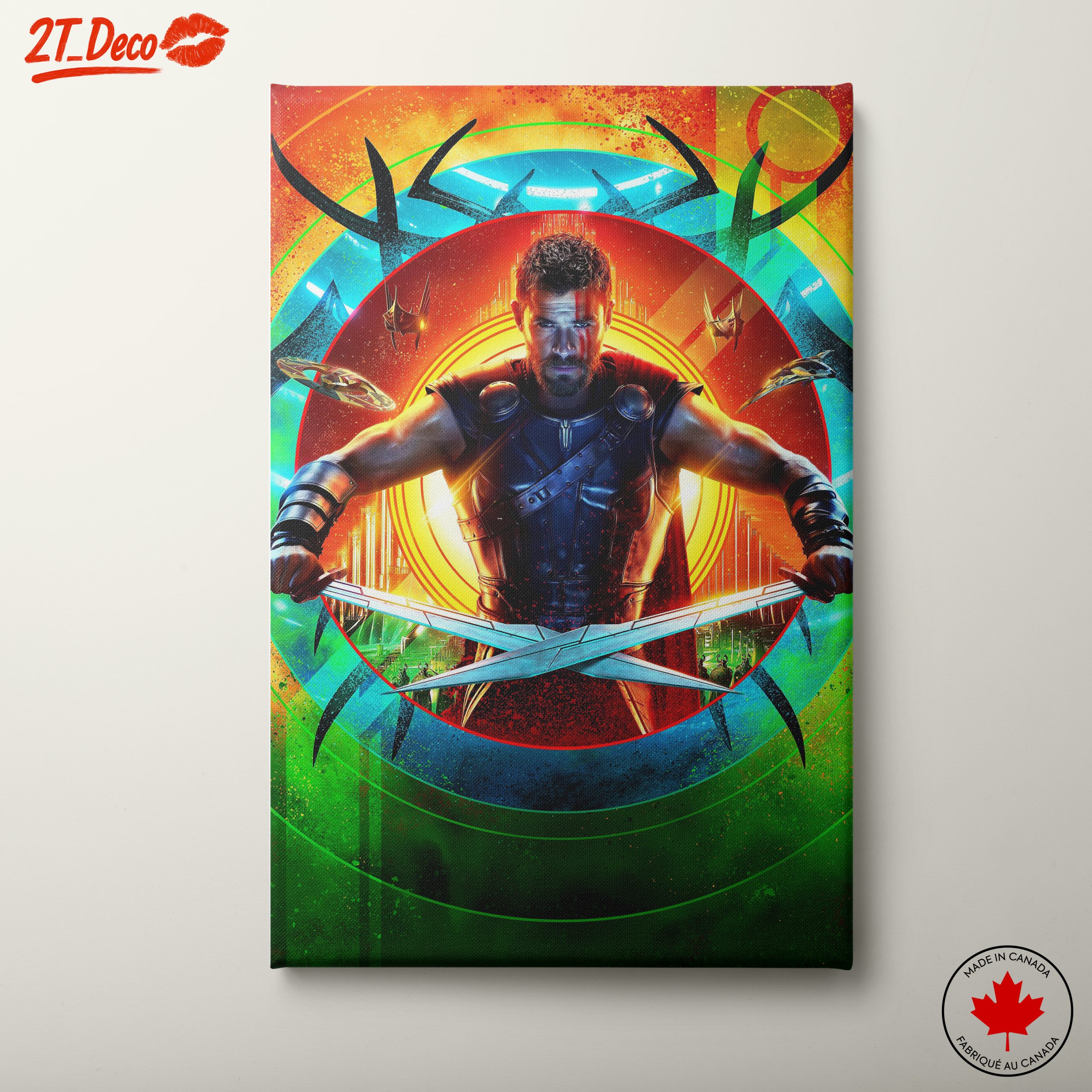 Epic Marvel Thor Artwork with Vivid Colors