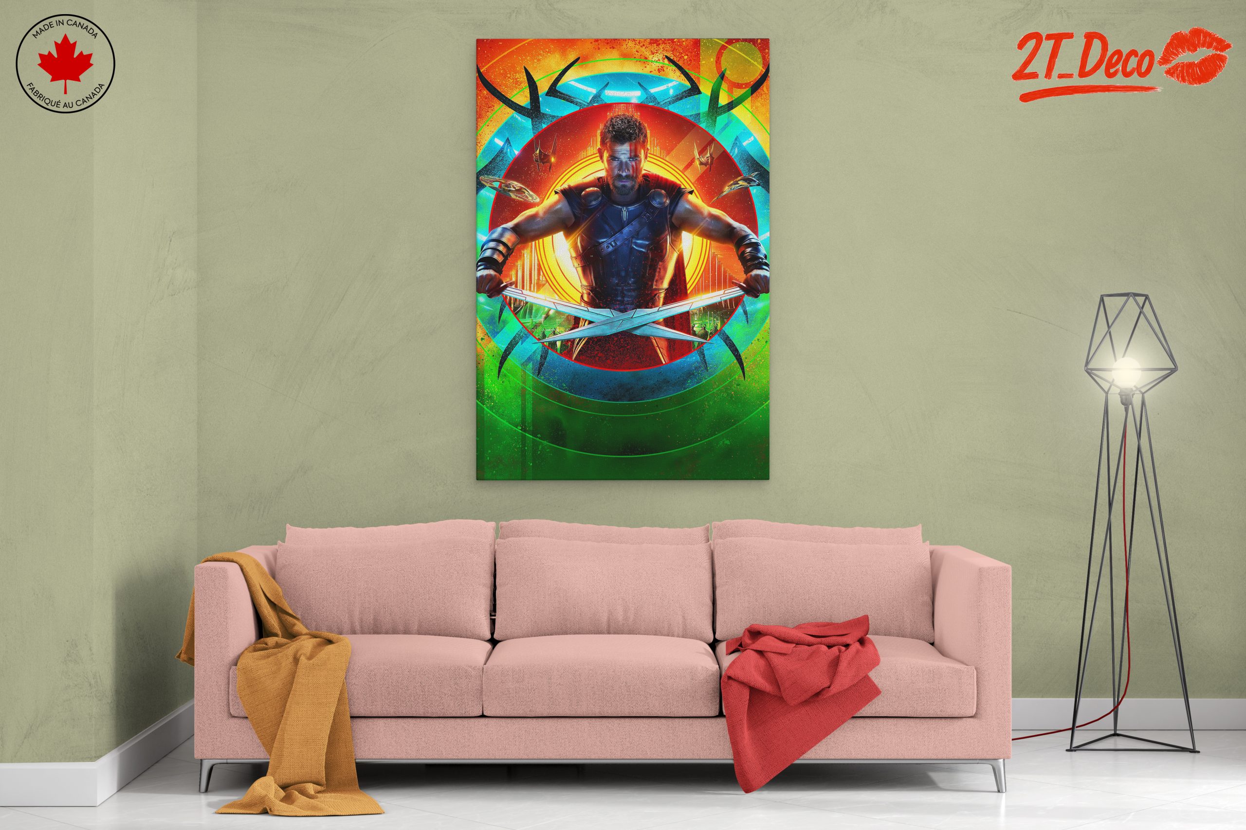 Epic Marvel Thor Artwork with Vivid Colors - Image 2