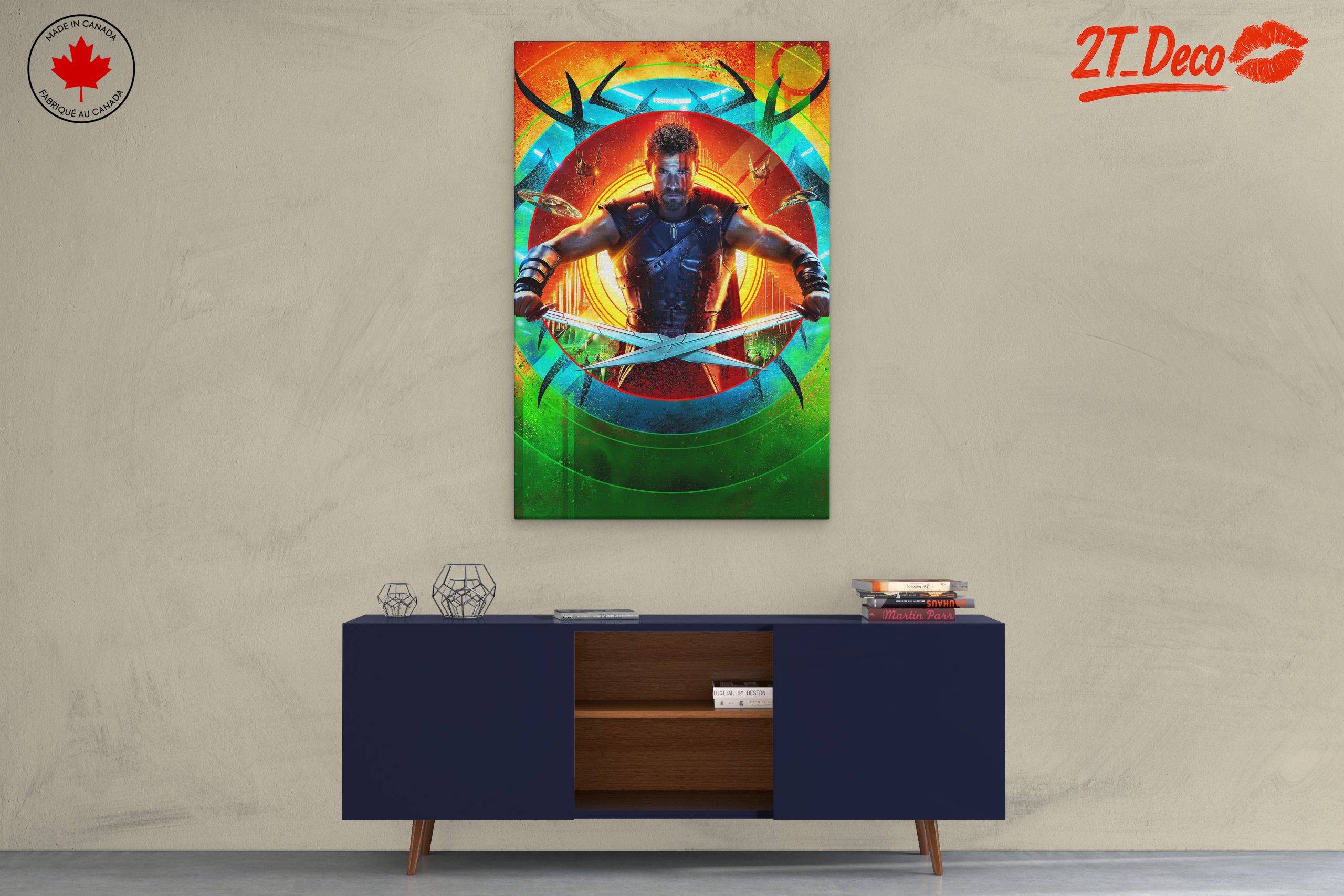 Epic Marvel Thor Artwork with Vivid Colors - Image 3