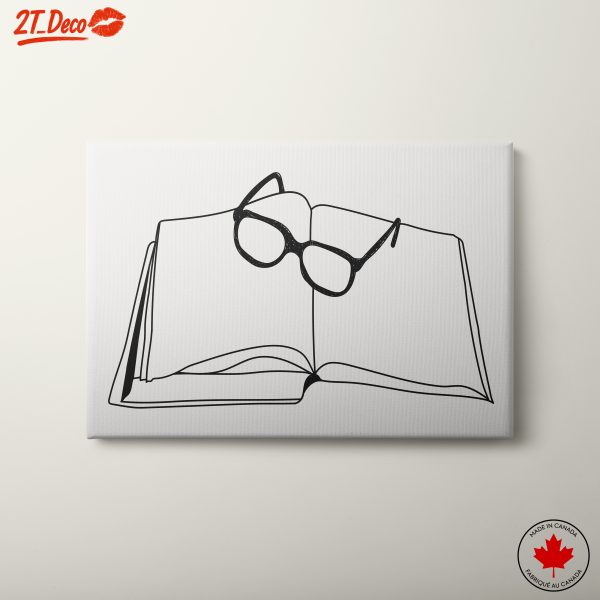 Book and Glasses Inspired Artwork