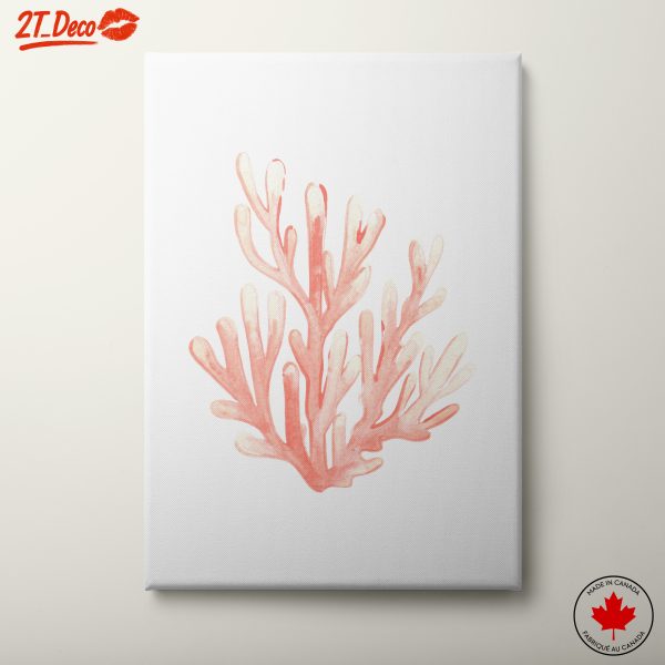 Delicate Coral Watercolor Art for Home Decor