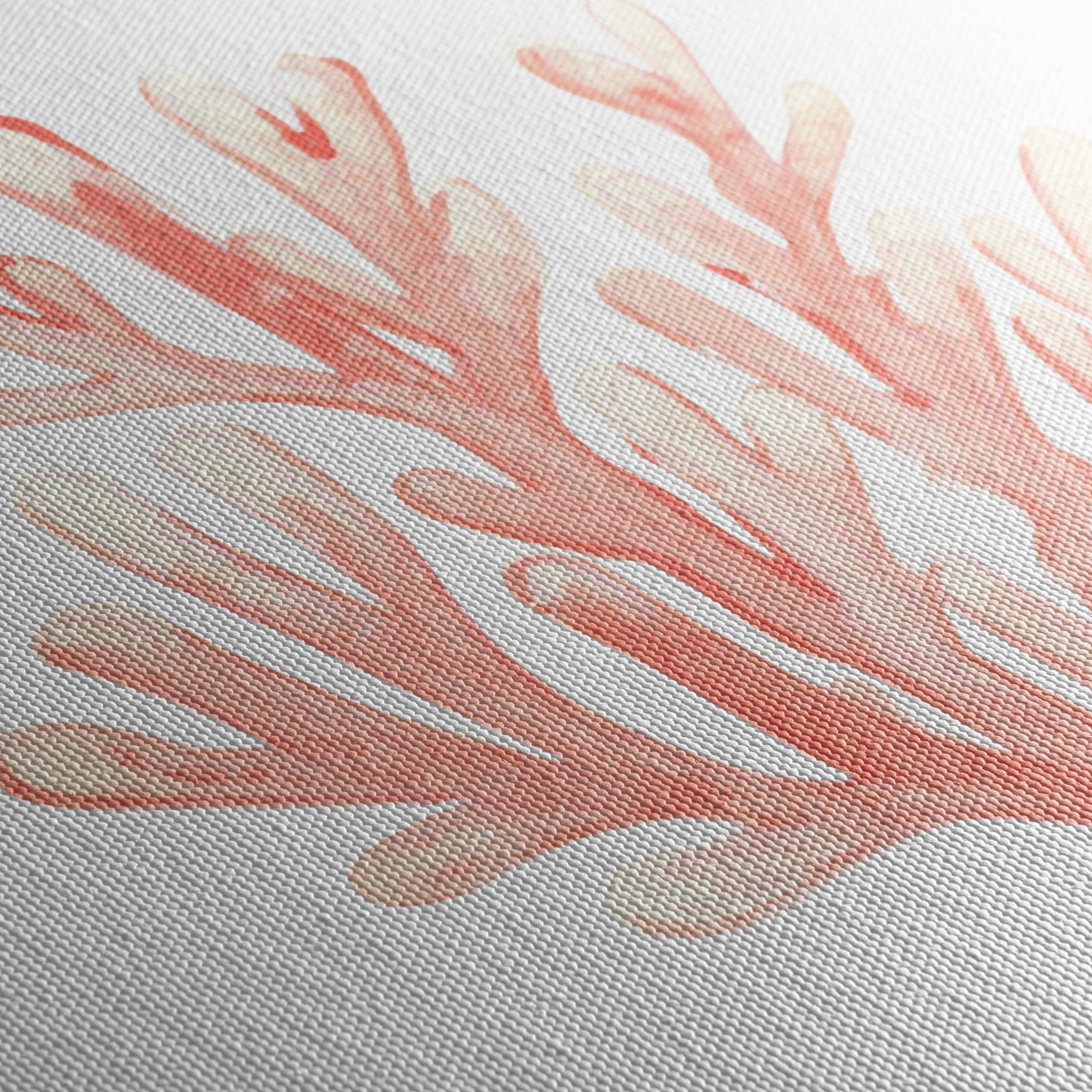 Delicate Coral Watercolor Art for Home Decor - Image 5