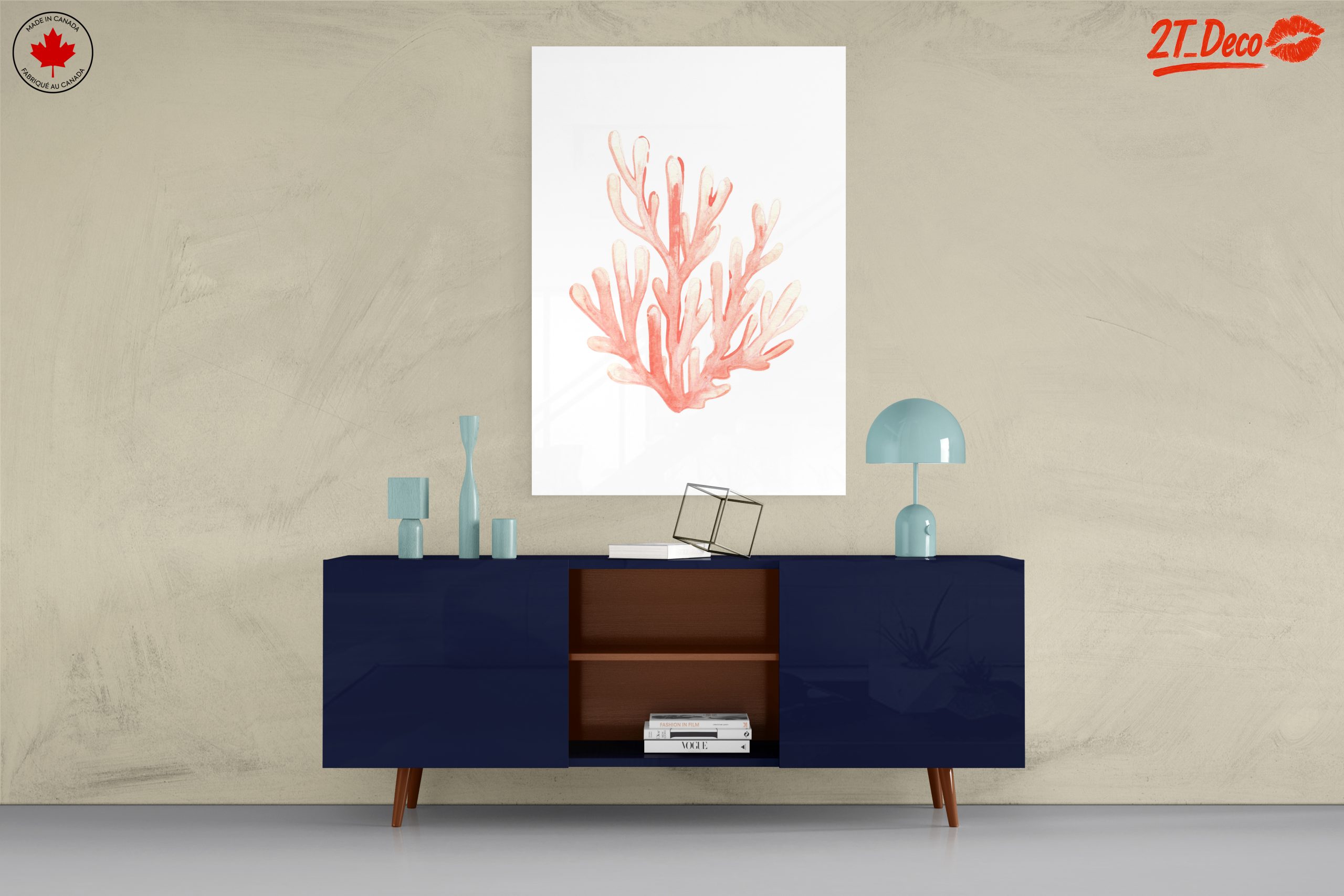 Delicate Coral Watercolor Art for Home Decor - Image 8