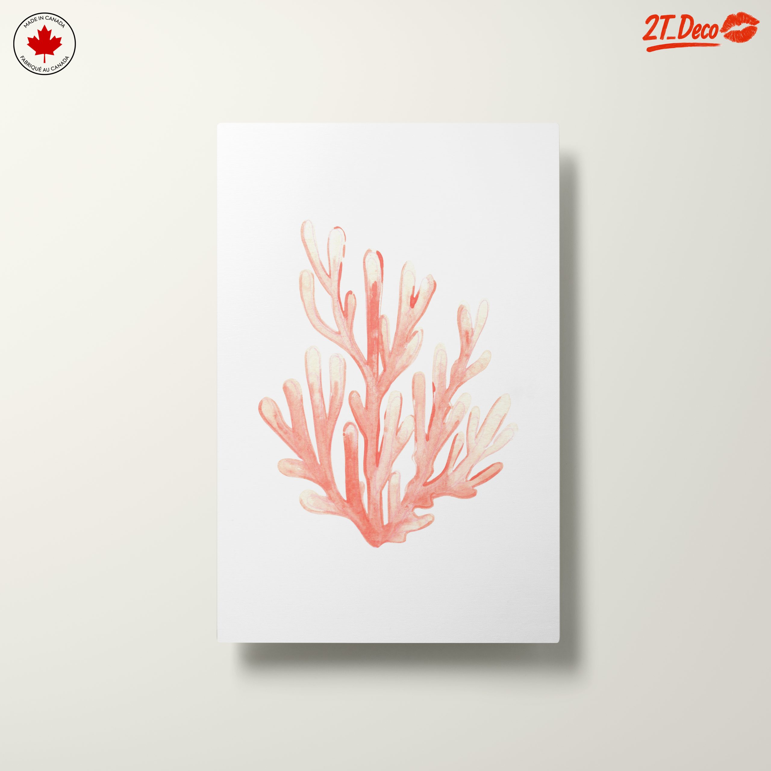 Delicate Coral Watercolor Art for Home Decor - Image 10