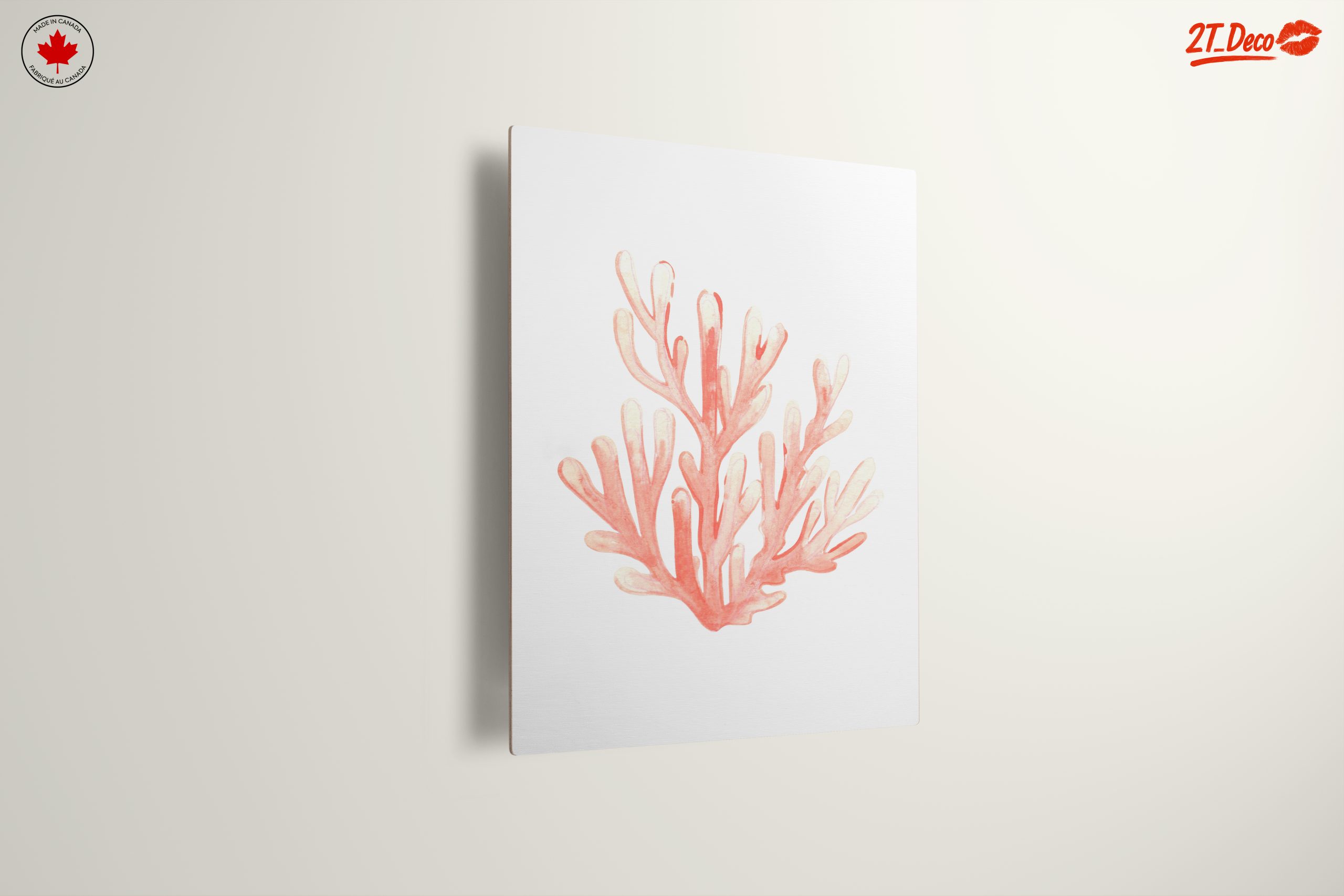Delicate Coral Watercolor Art for Home Decor - Image 13