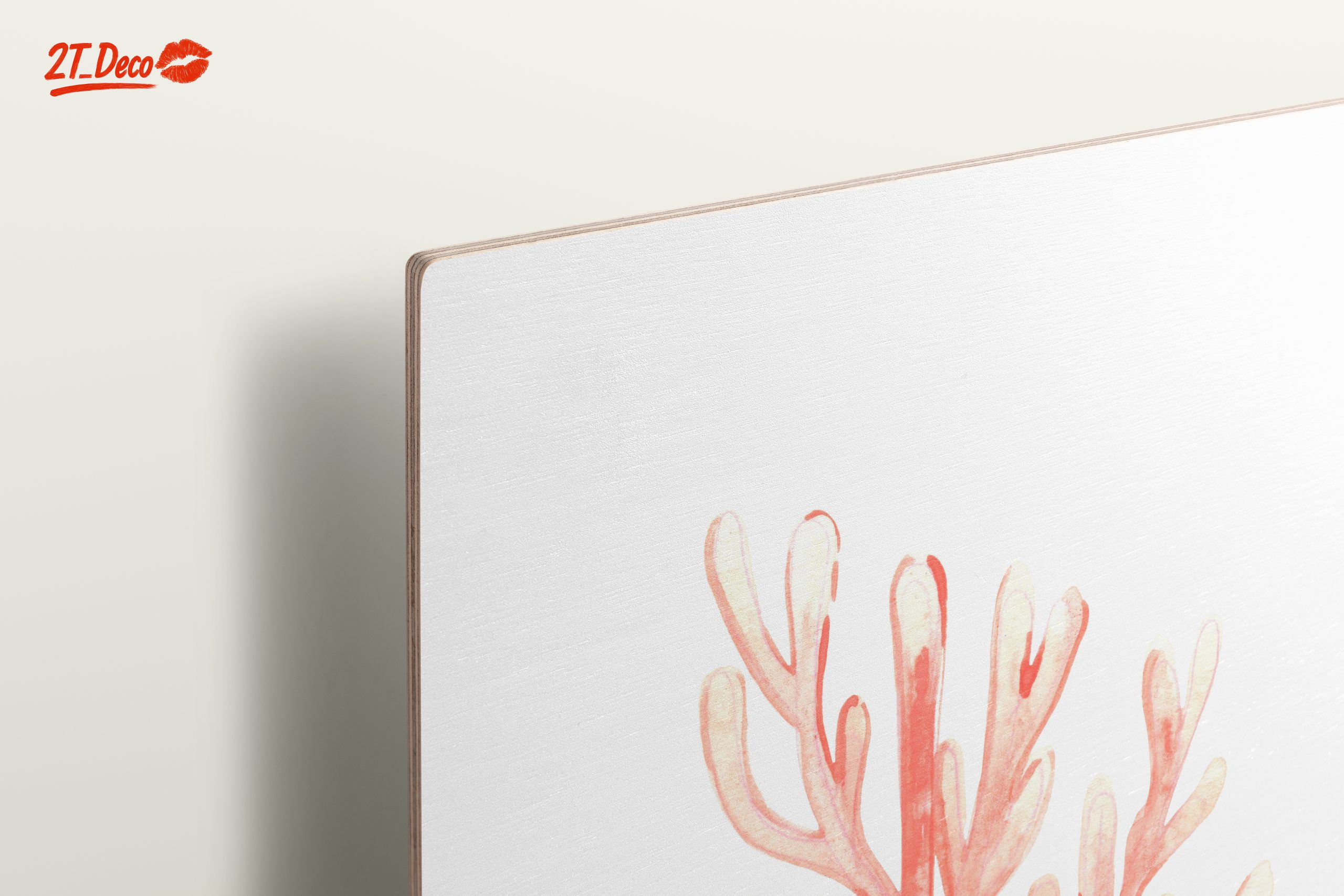 Delicate Coral Watercolor Art for Home Decor - Image 15