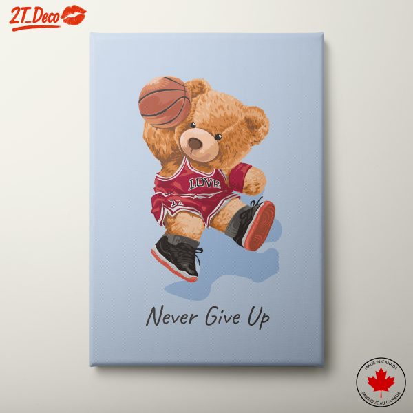 Sporting Teddy Bear with Basketball