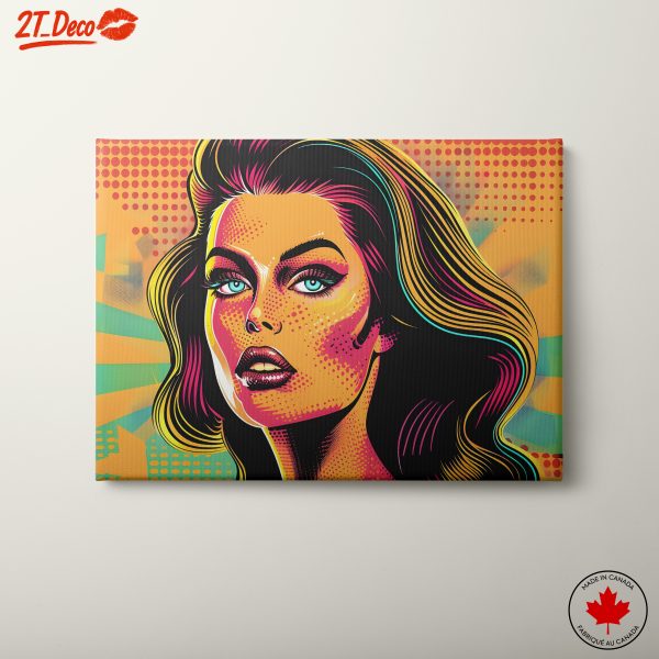 Vibrant Pop Art Beauty Portrait