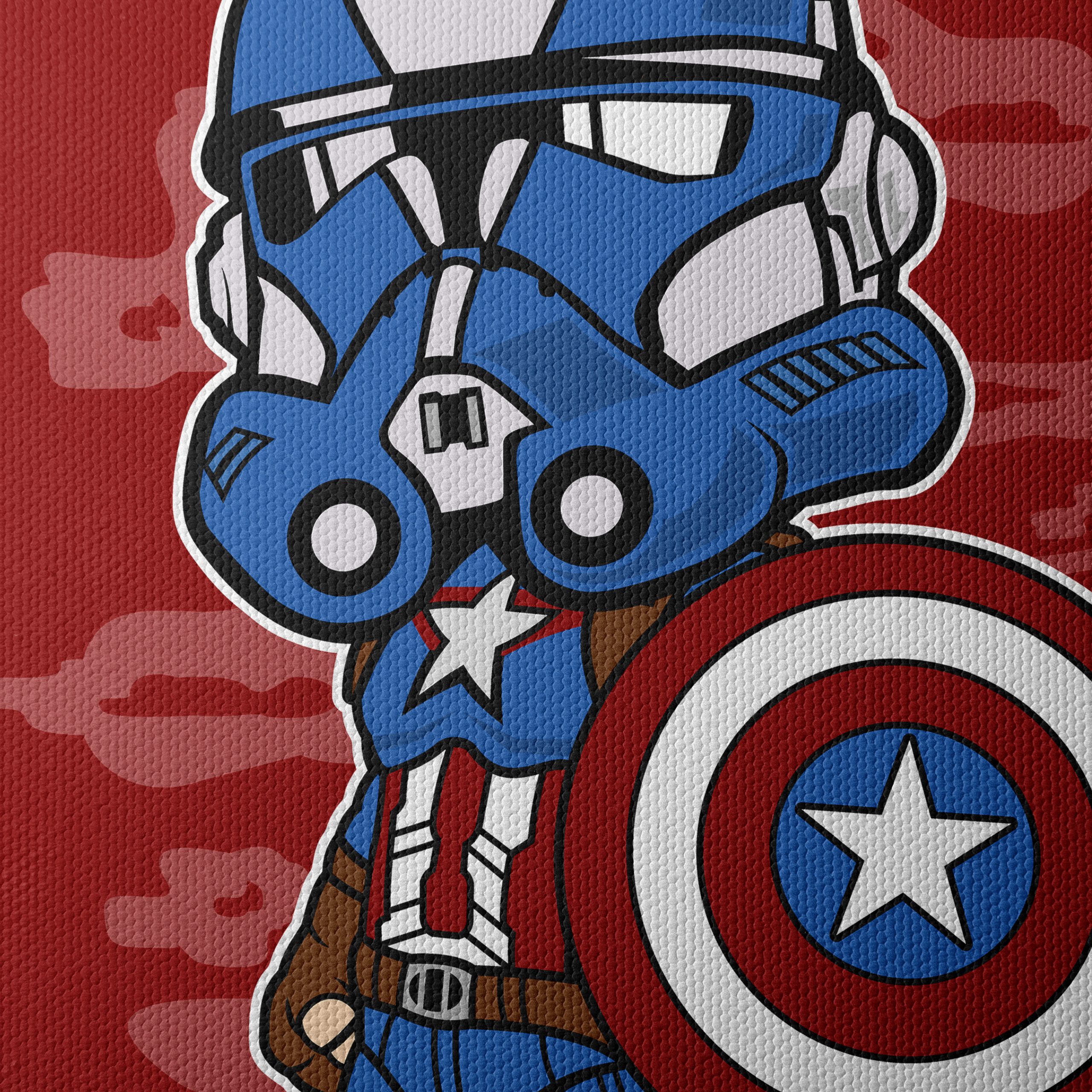 Cute Captain America Character Art 2 - Image 4