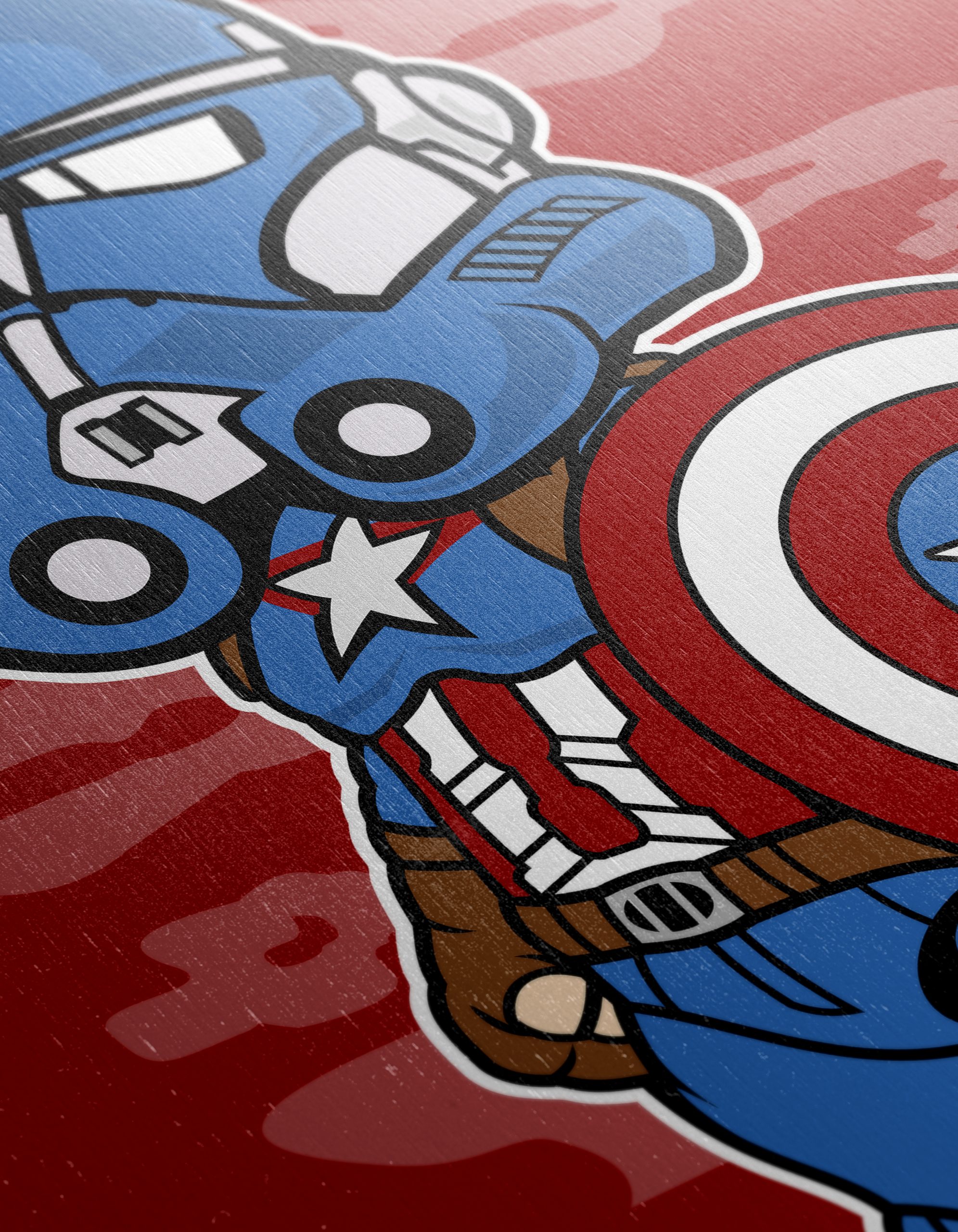 Cute Captain America Character Art 2 - Image 12