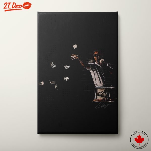 Dynamic Money-Themed Artwork for Modern Spaces