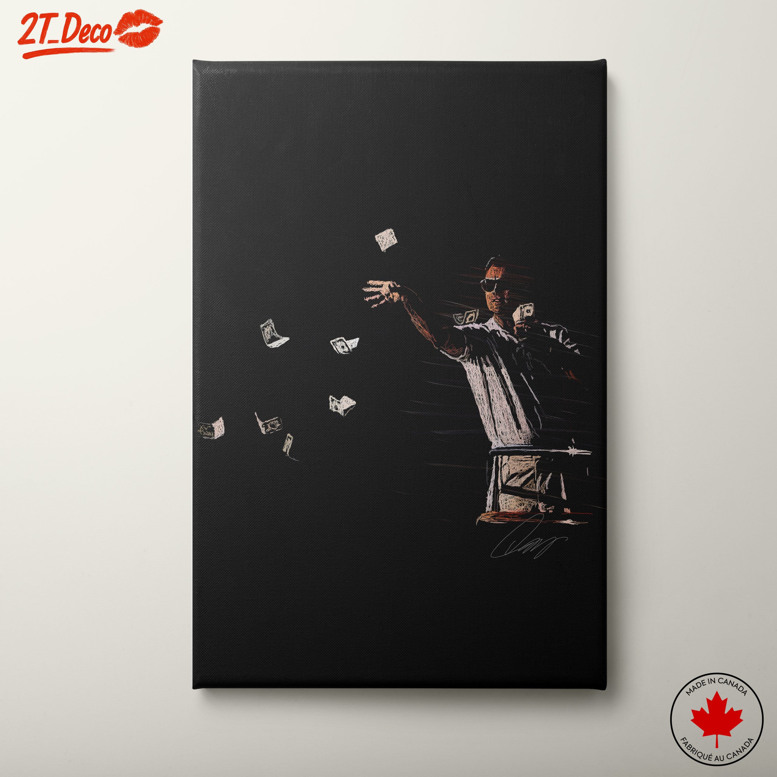 Dynamic Money-Themed Artwork for Modern Spaces