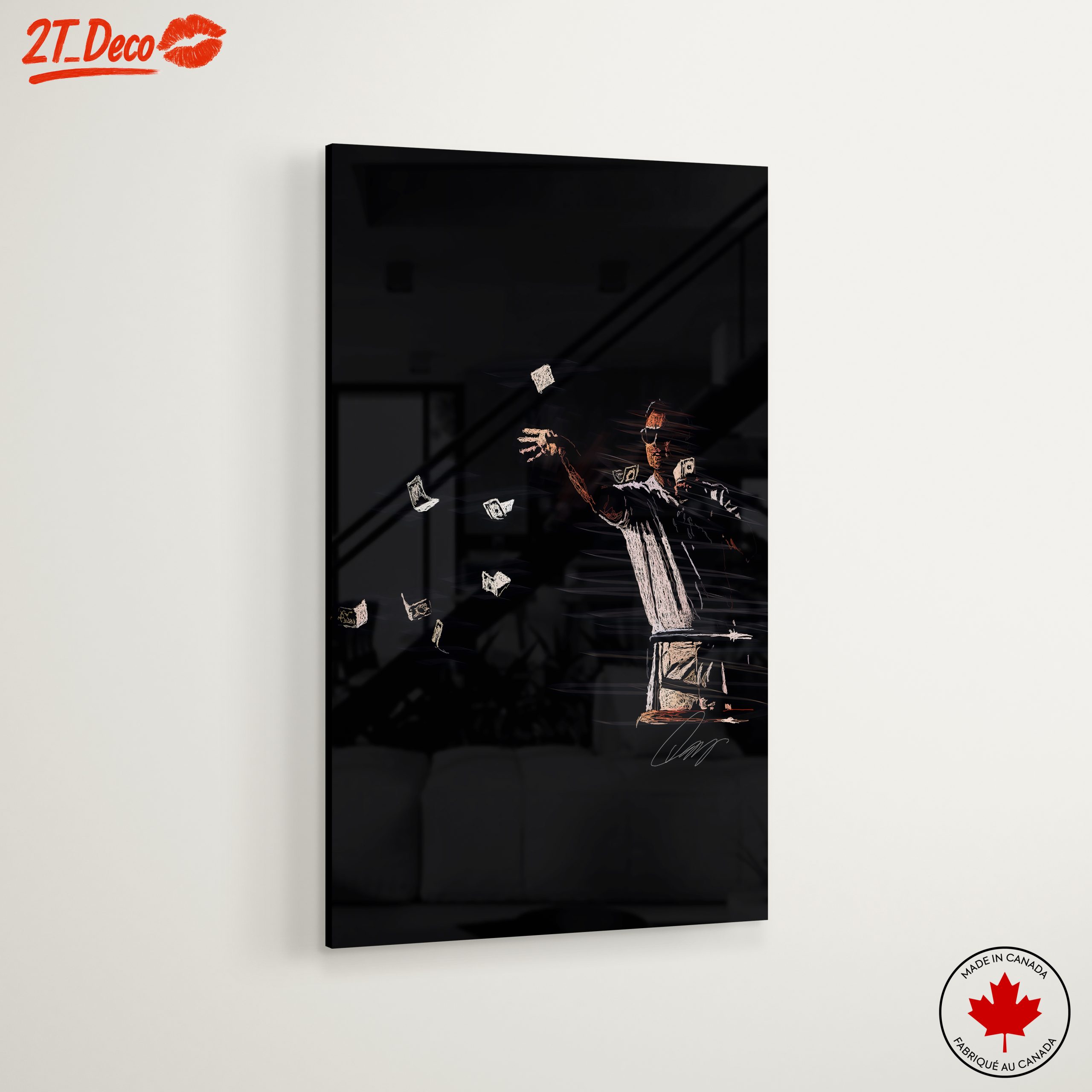 Dynamic Money-Themed Artwork for Modern Spaces - Image 6