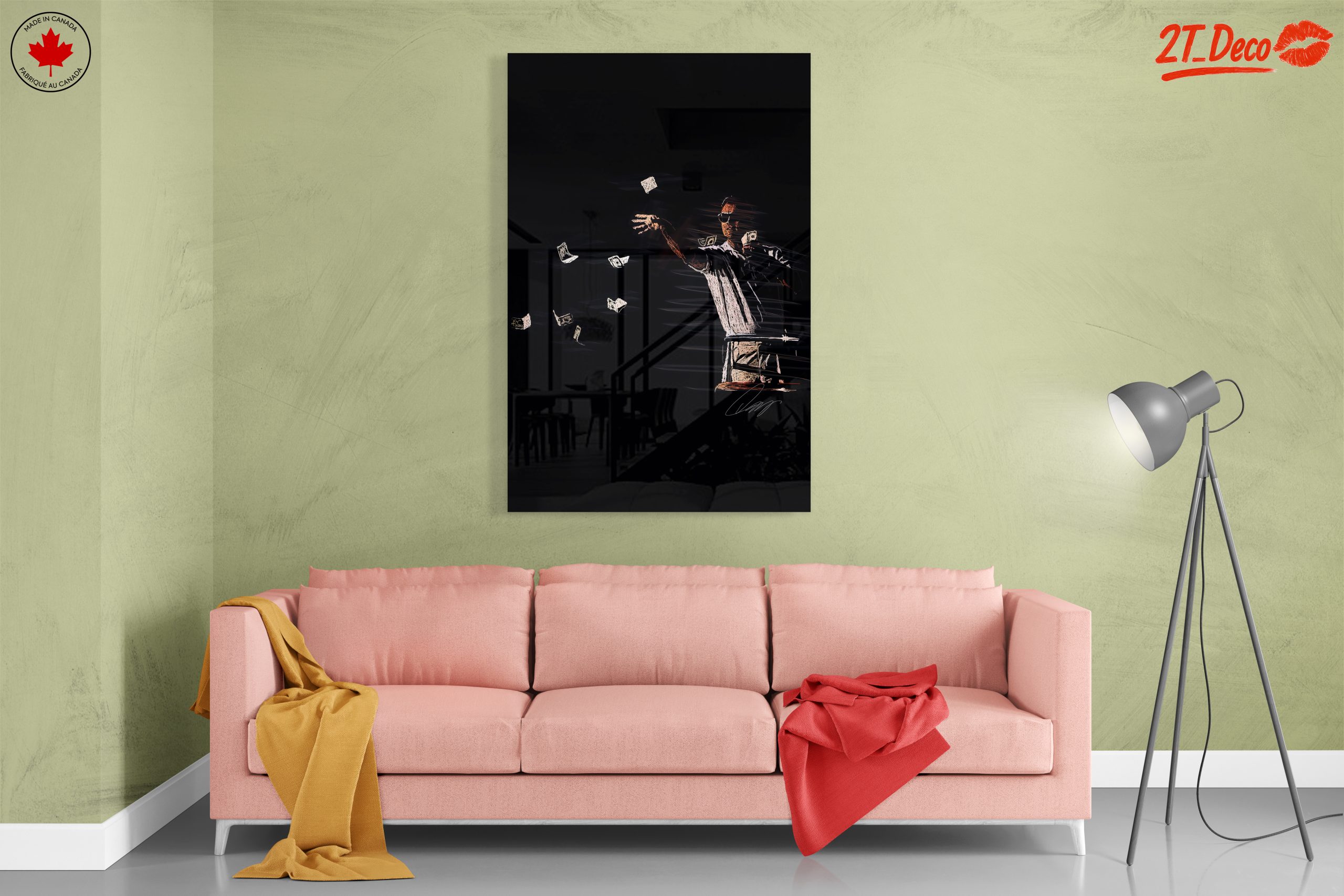 Dynamic Money-Themed Artwork for Modern Spaces - Image 7