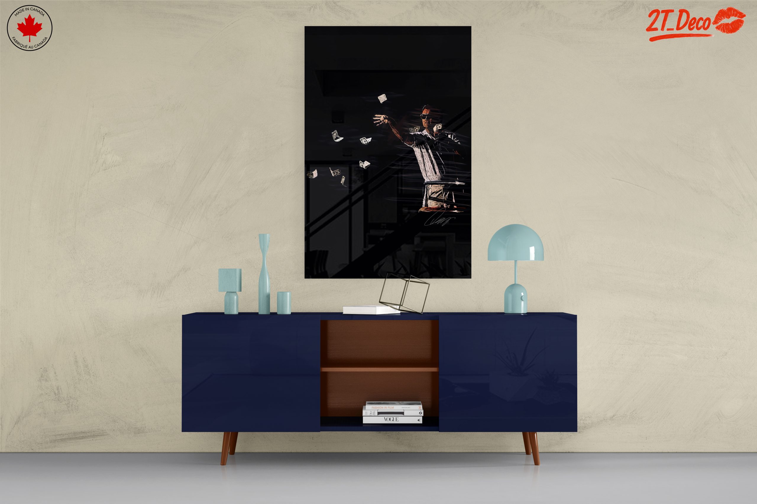 Dynamic Money-Themed Artwork for Modern Spaces - Image 8