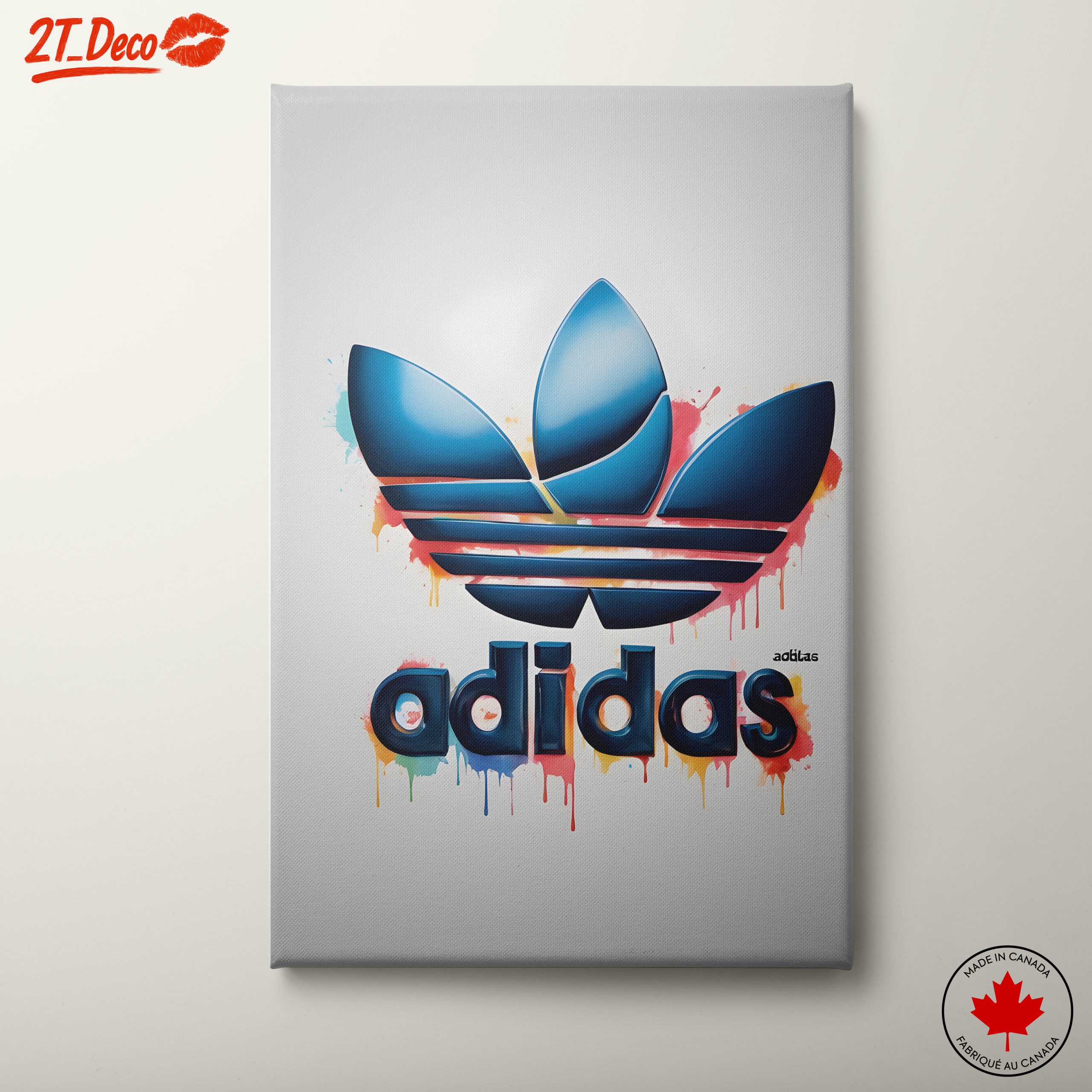 Adidas Logo Art with Abstract Colors