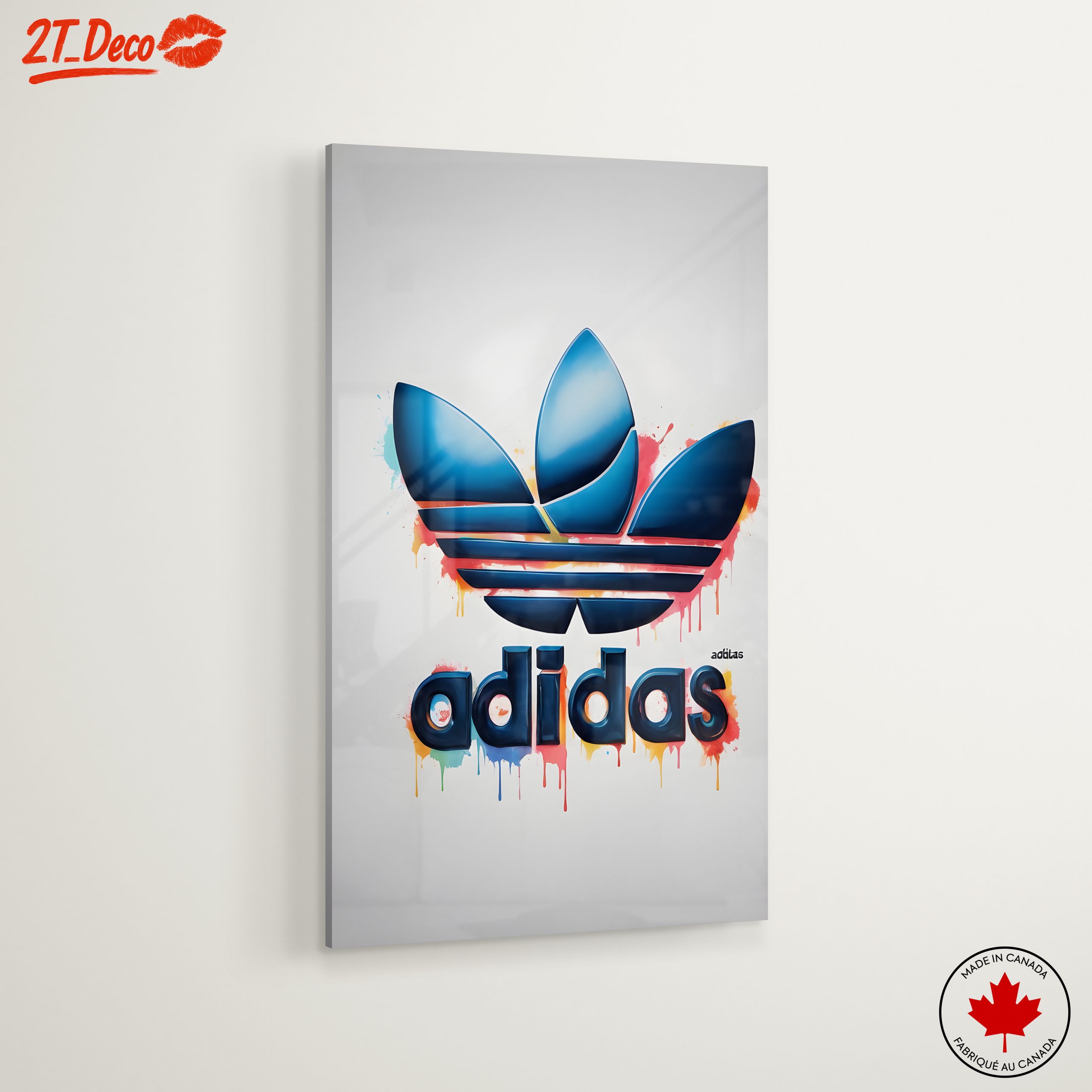 Adidas Logo Art with Abstract Colors - Image 6