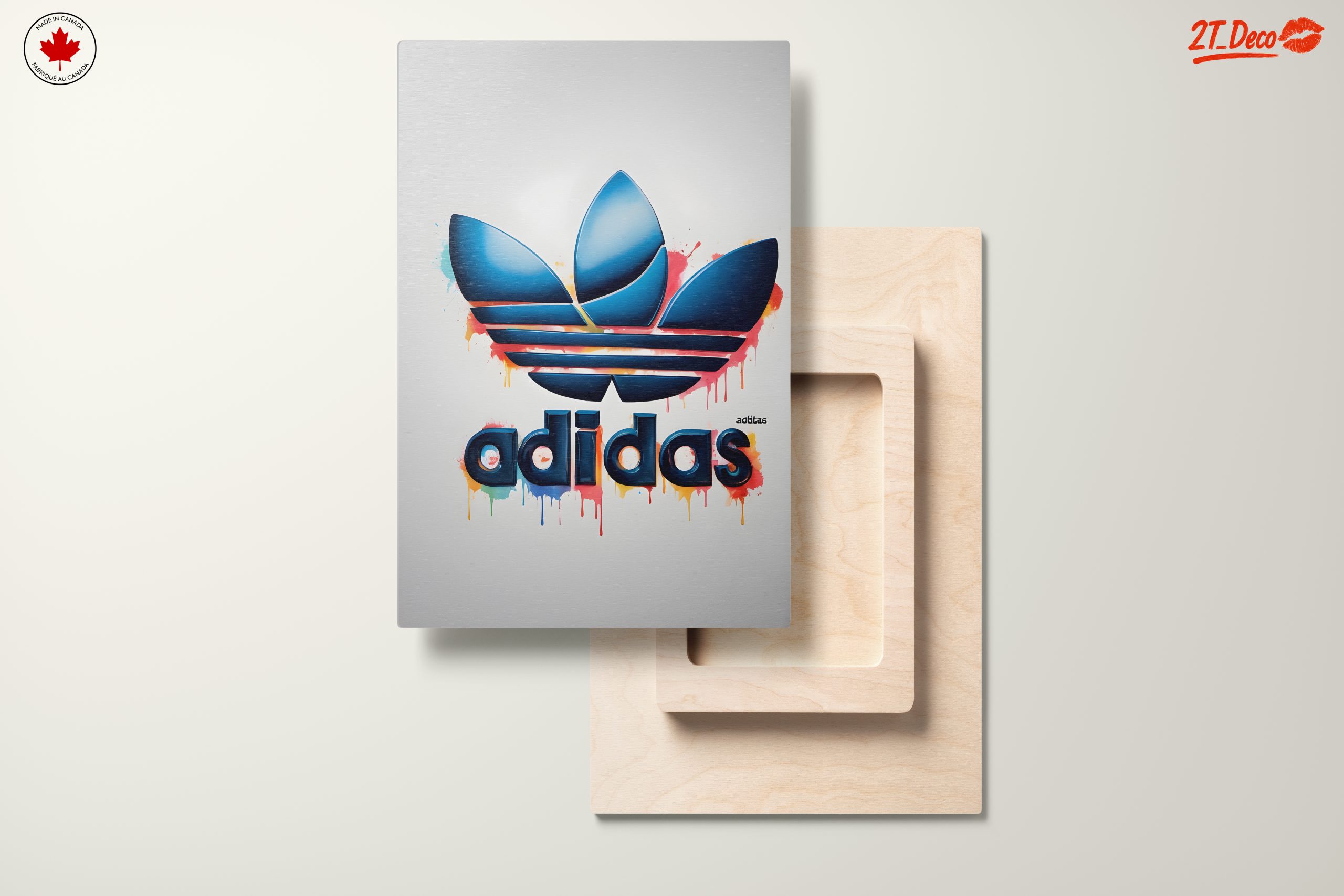 Adidas Logo Art with Abstract Colors - Image 11
