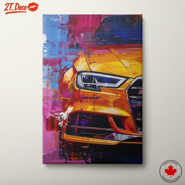 Vibrant Classic Car Artwork