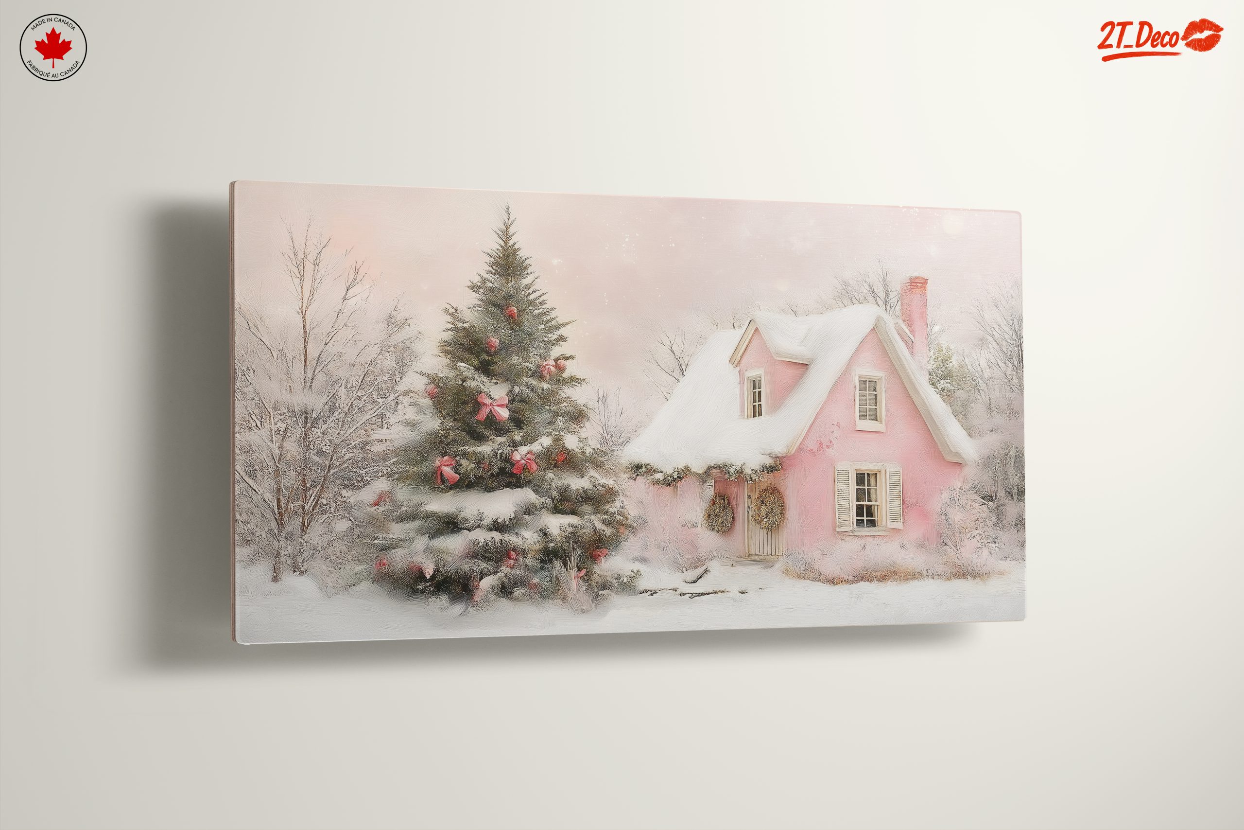 Charming Christmas Cottage with Snowy Trees - Image 13